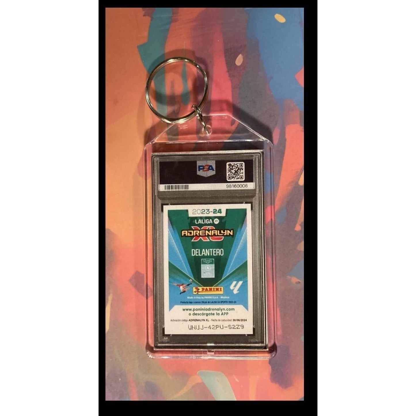 0057 Lamine Yamal 2023 Panini Adrenalyn XL Laliga - Custom Keychain-Great Gift