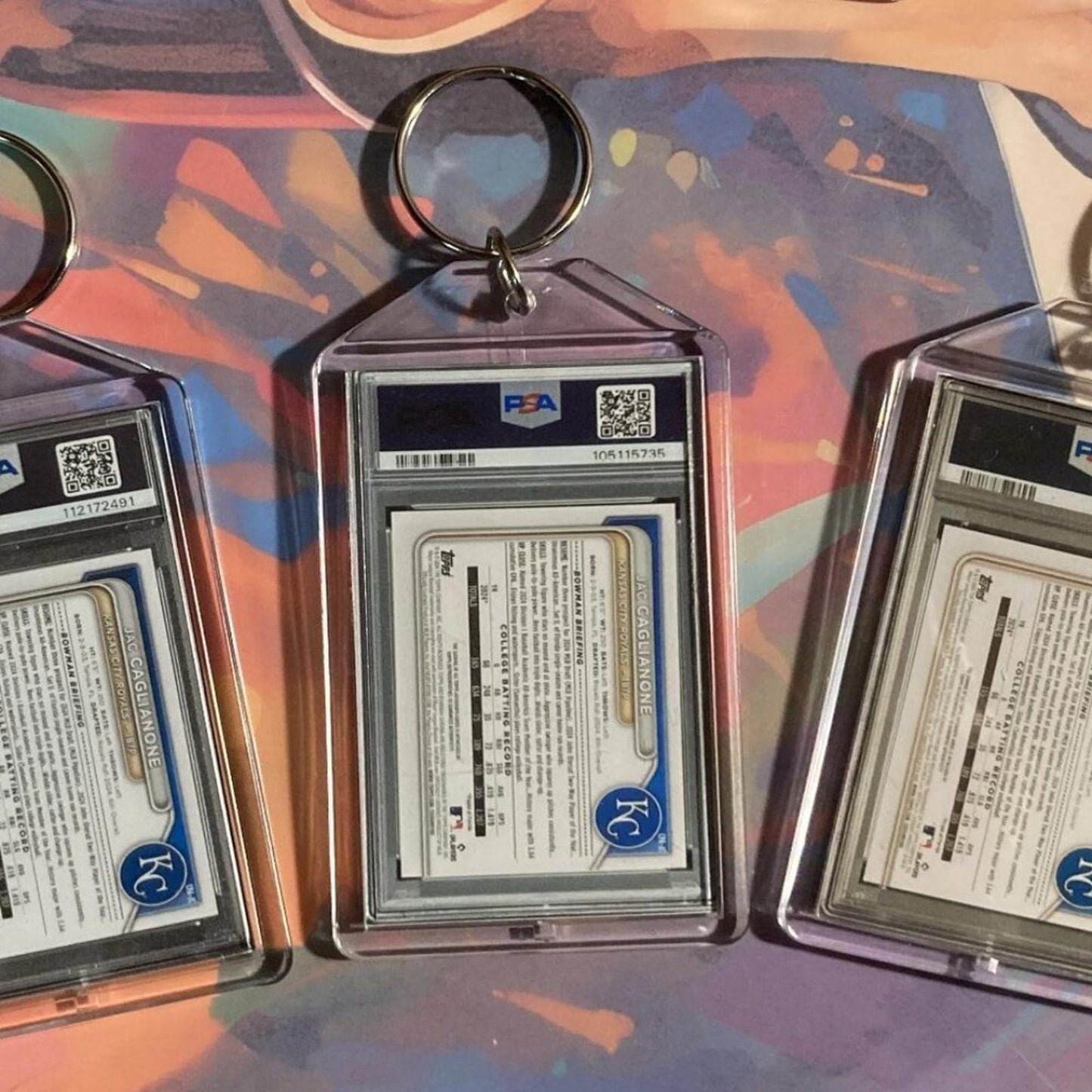 0260B Jac Caglianone 3 Pack Bundle 3 Different Custom Novelty Keychains - Gift