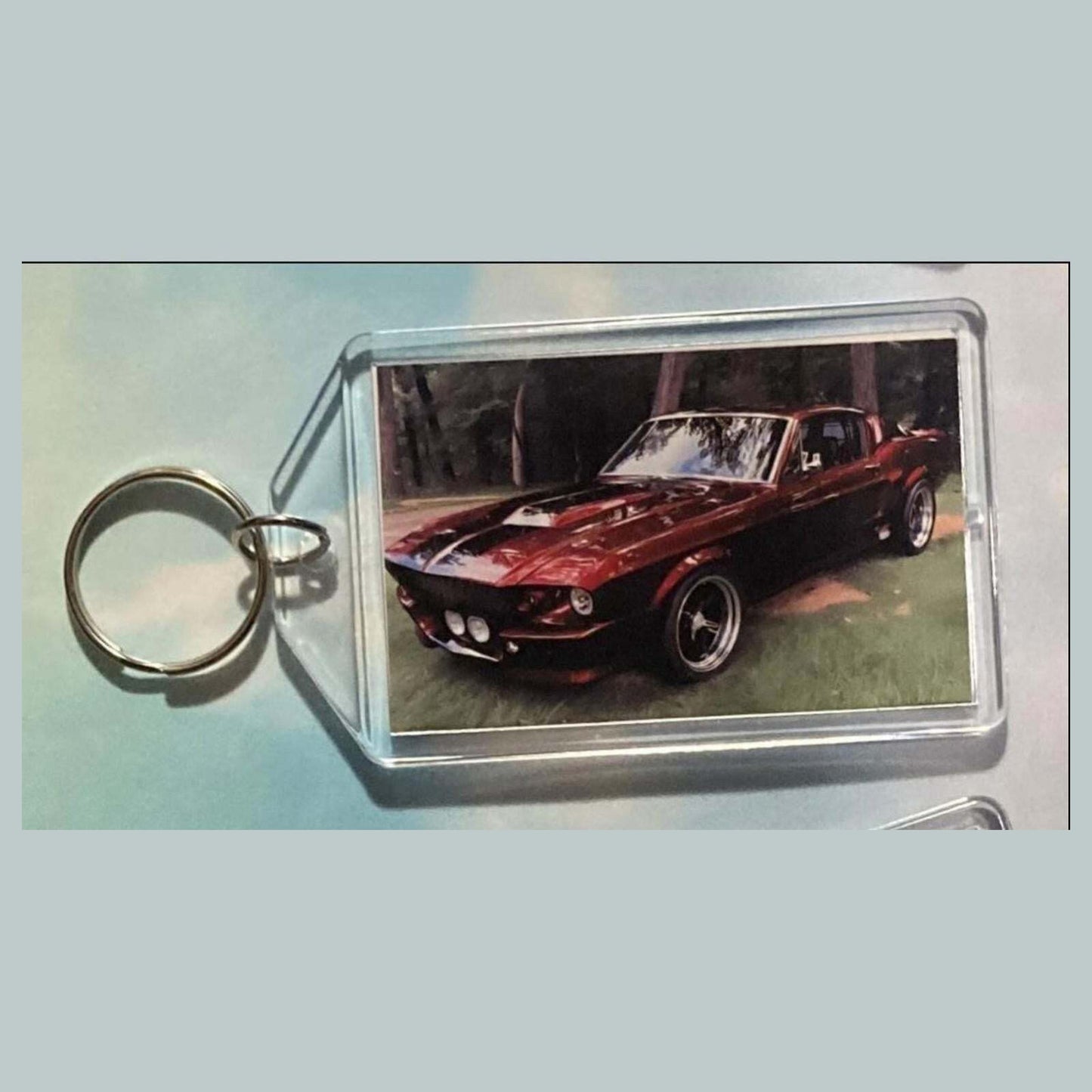 3559 1967 Ford Mustang Shelby GT500  Keychain |Vintage Automobile Photo Keychain MSC KYC