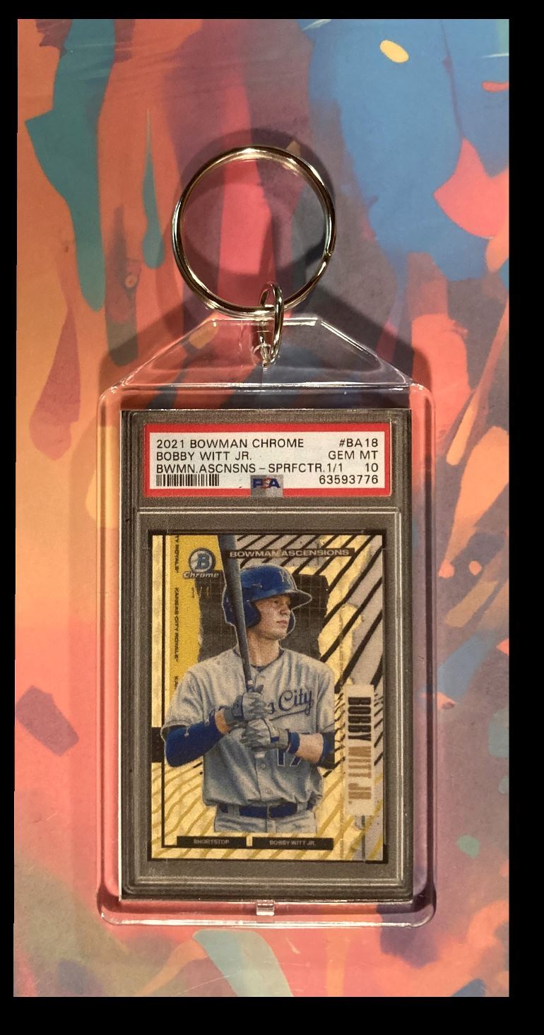 3035 Boy Witt Jr 2021 Bowman Chrome SuperFractor Keychain-Gift BBL KYC