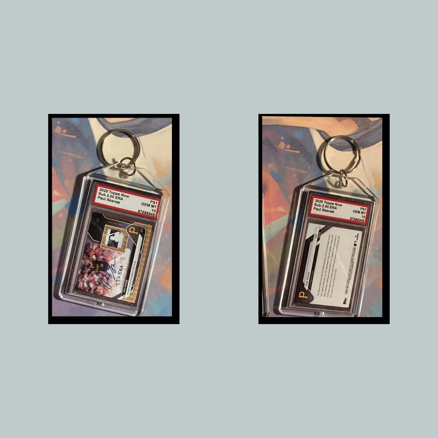 3524 Paul Skenes Sub 2.00 ERA 2025 Now Custom Made Keychain-Makes A Great Gift BBL KYC
