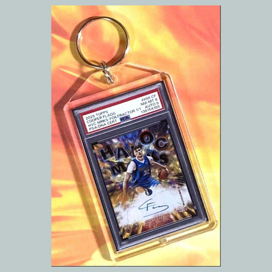 3692 Cooper Flagg 2025 Topps Foilfractor Custom Hand Made Keychain BKL KYC