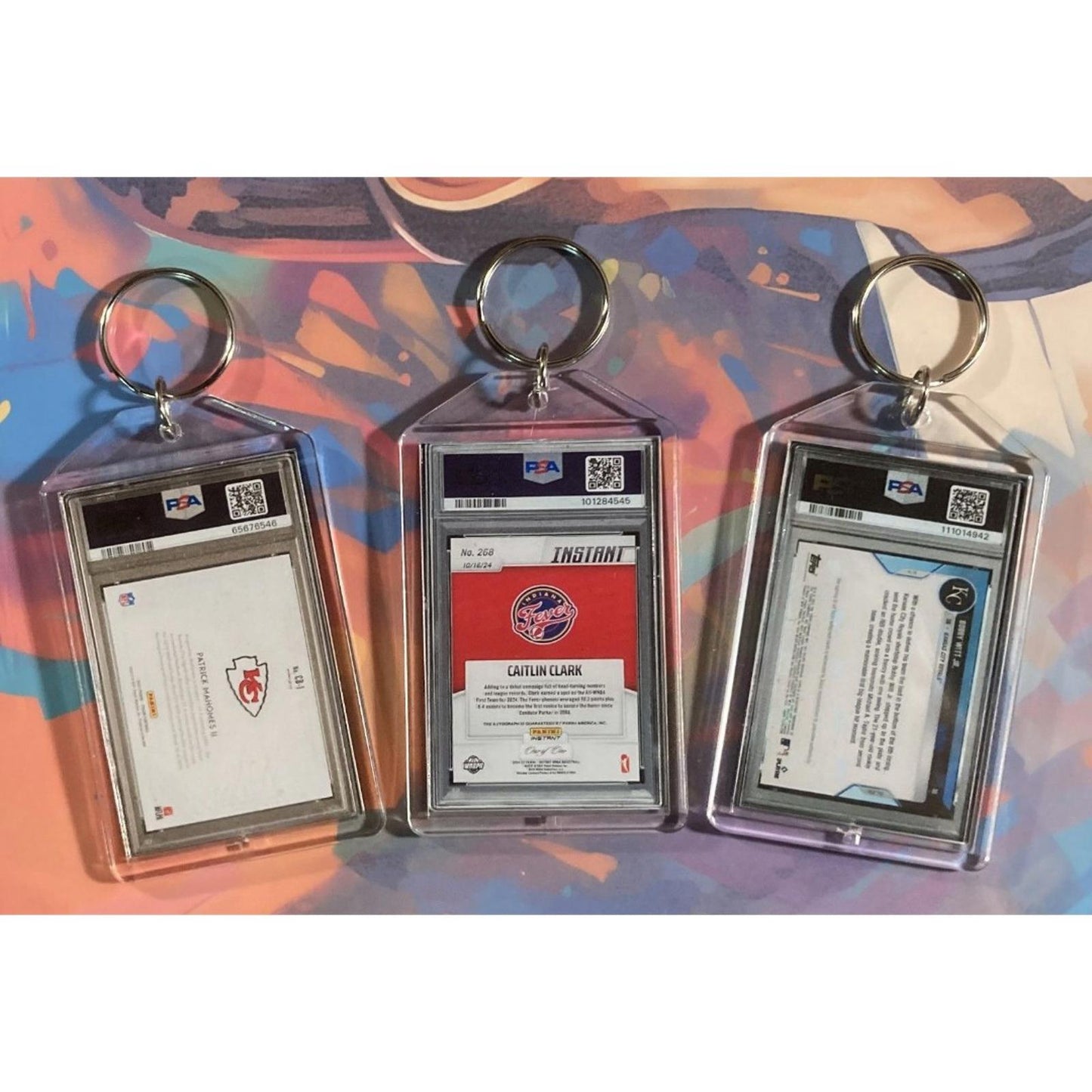 3190B Patrick Mahomes/Clark/Witt 3 Pack Bundle - 3 Different Novelty Keychains FBL BKL