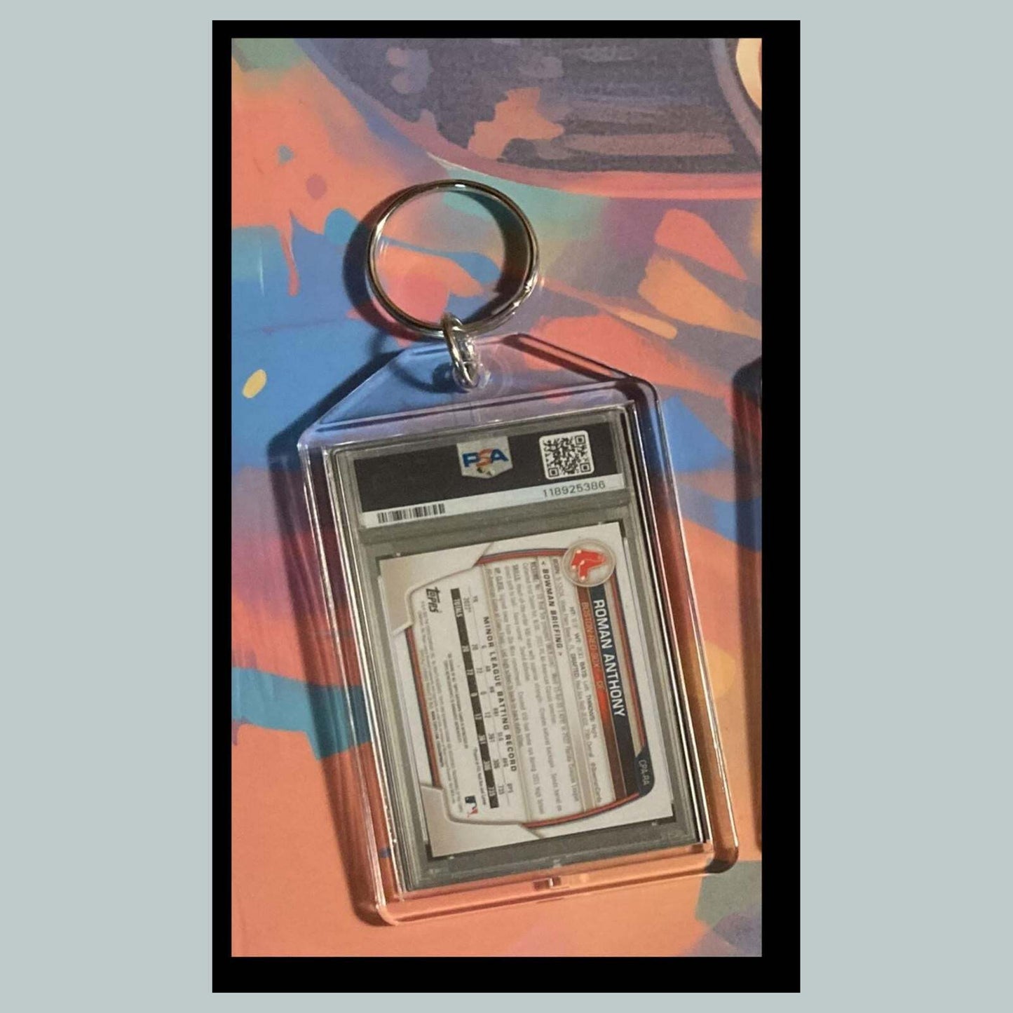 3485 Roman Anthony 2023 Chrome Gold Shimmer Auto Custom Hand Keychain Great Gift BBL KYC