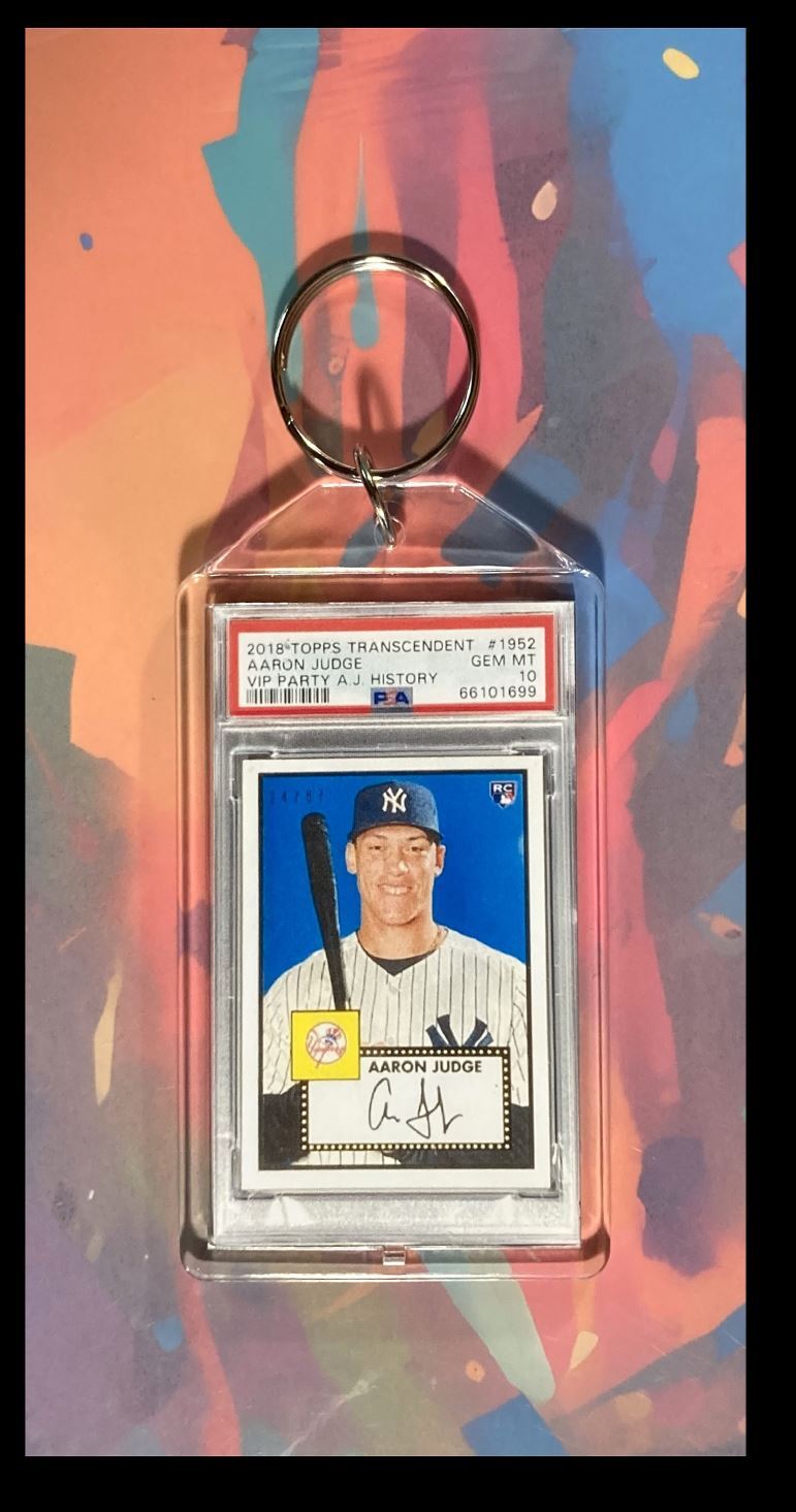 3050 Aaron Judge 2018 Topps Transcendent VIP Party Custom Keychain BBL KYC