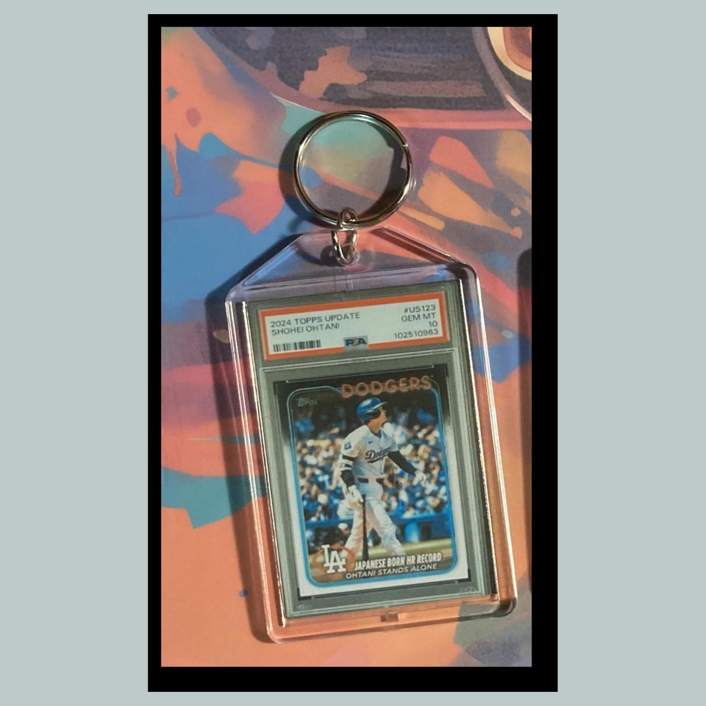 0531 SO 2024 Update Japanese Born HR Record Keychain