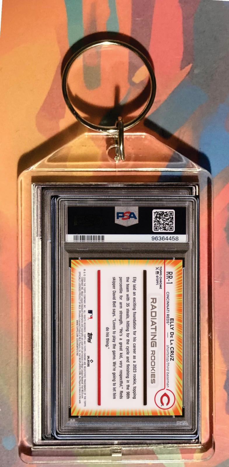3513 EDC 2024 Topps Chrome Radiating Rookies Custom Hand Made Keychain Gift BBL KYC
