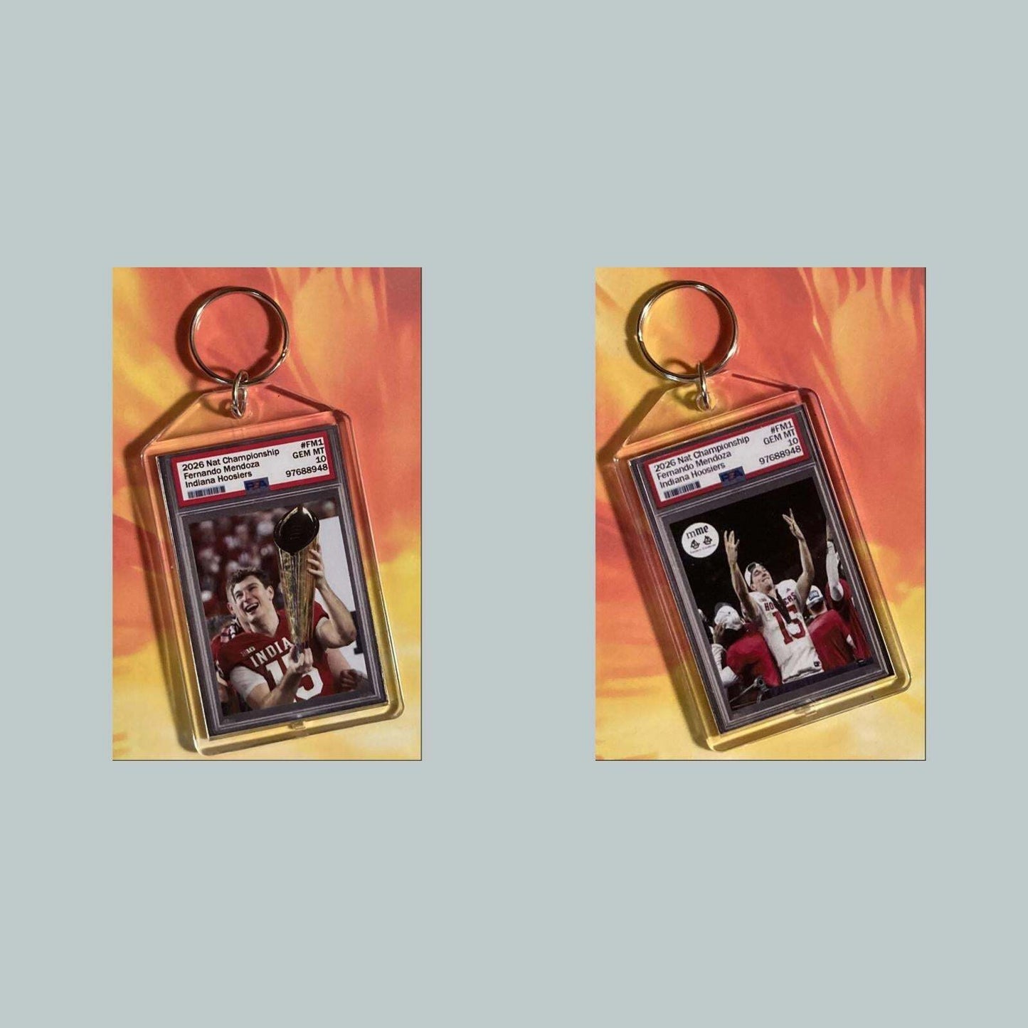 3739 Fernando Mendoza 2026 Nat Championship Mockup Custom Hand Made Keychain FBL