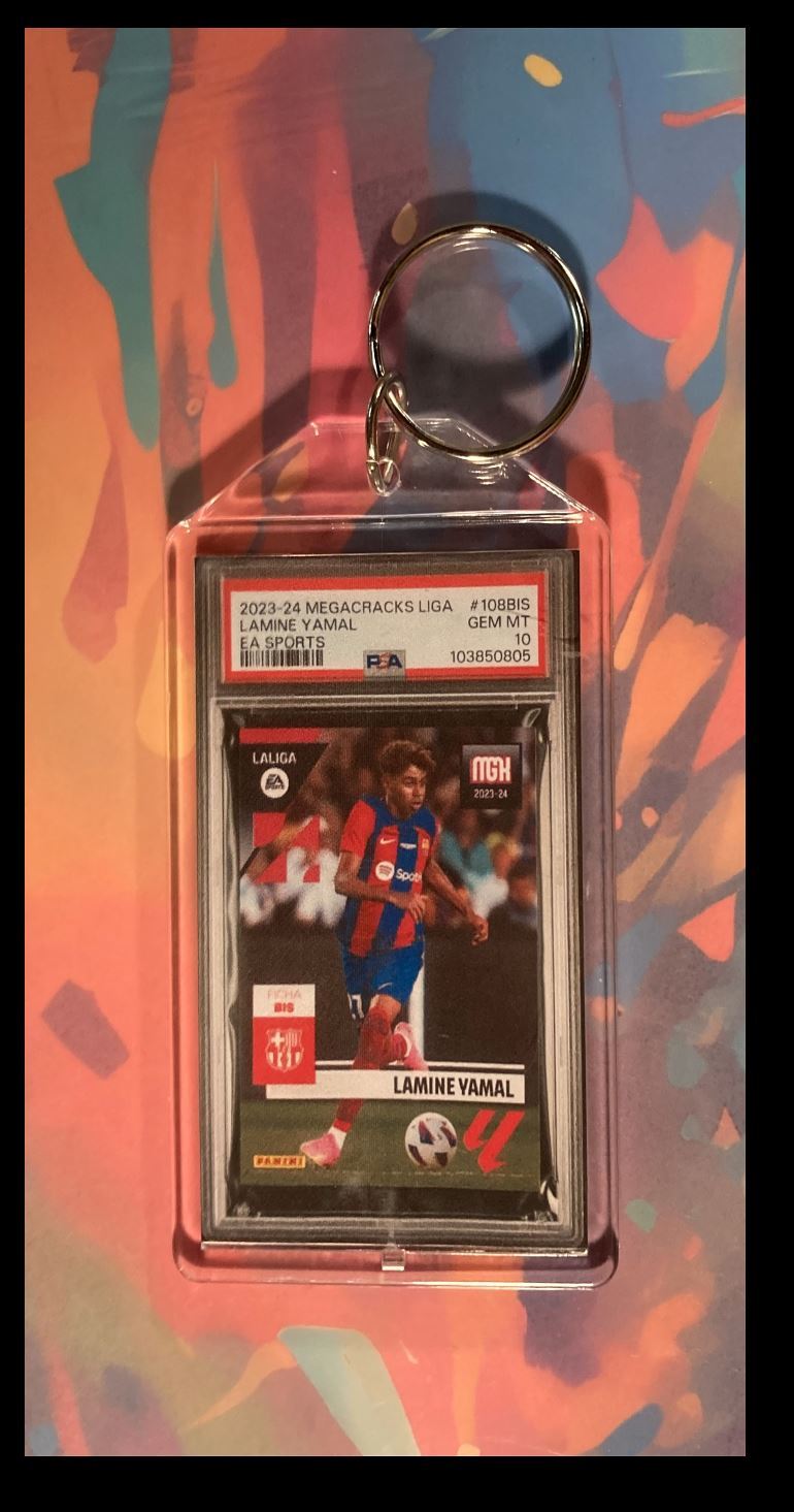 3017 Lamine Yamal  2023 Megacracks Liga Custom Keychain Great Gift KYC MSC