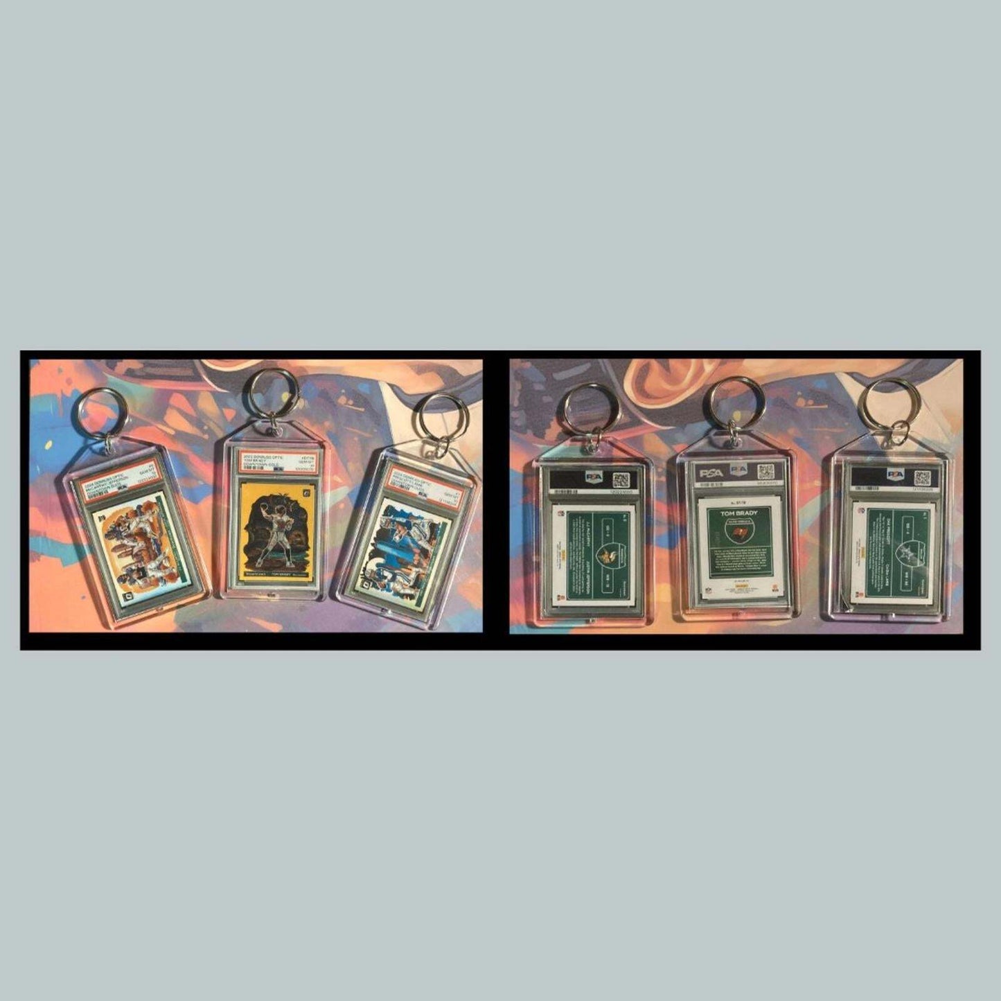 3420B Jefferson/Brady/Dak 3 Pack Bundle - 3 Different Custom Novelty Keychains FBL