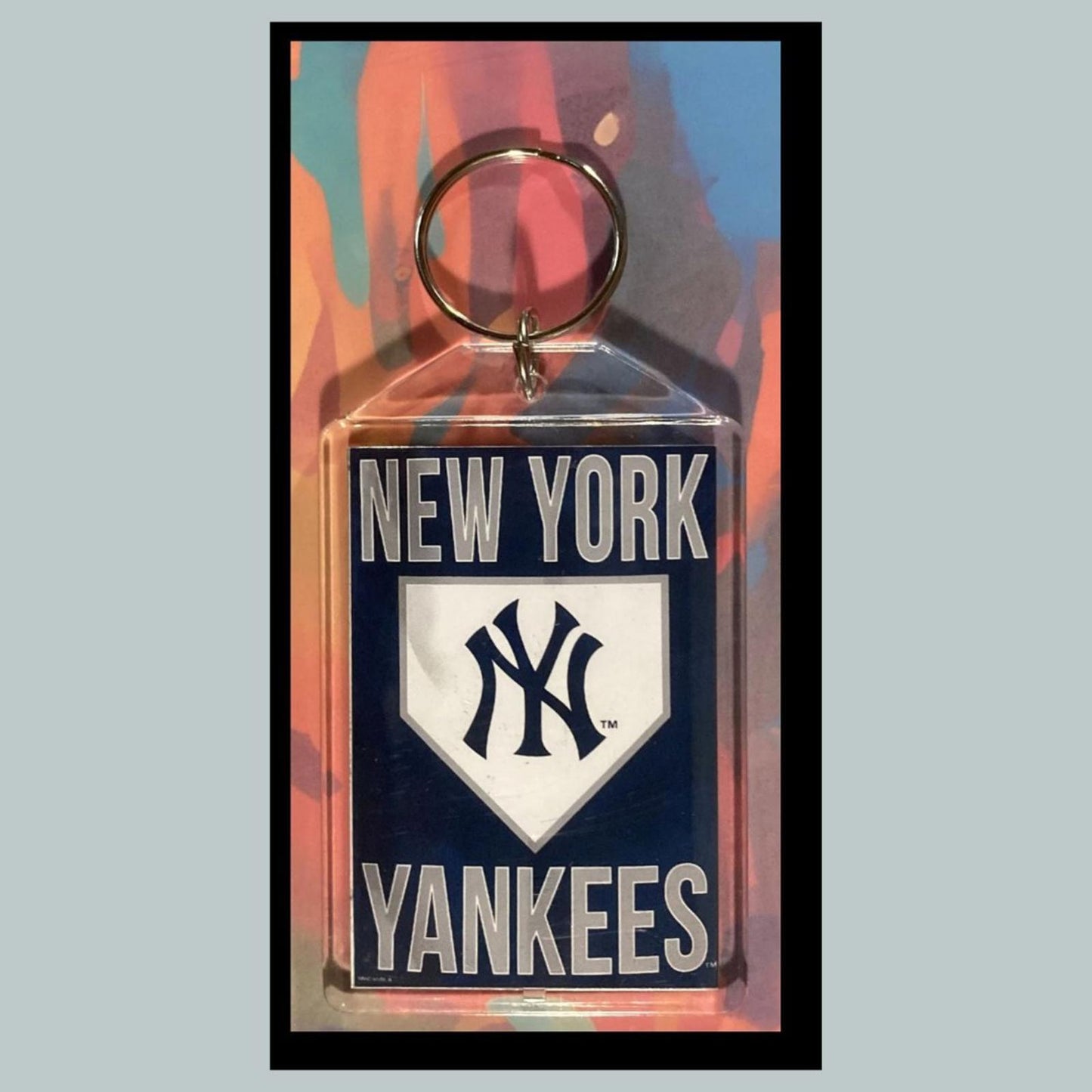 0350 NY Yankees - Custom Made Keychain-Double Sided Photo-Makes A Great Gift
