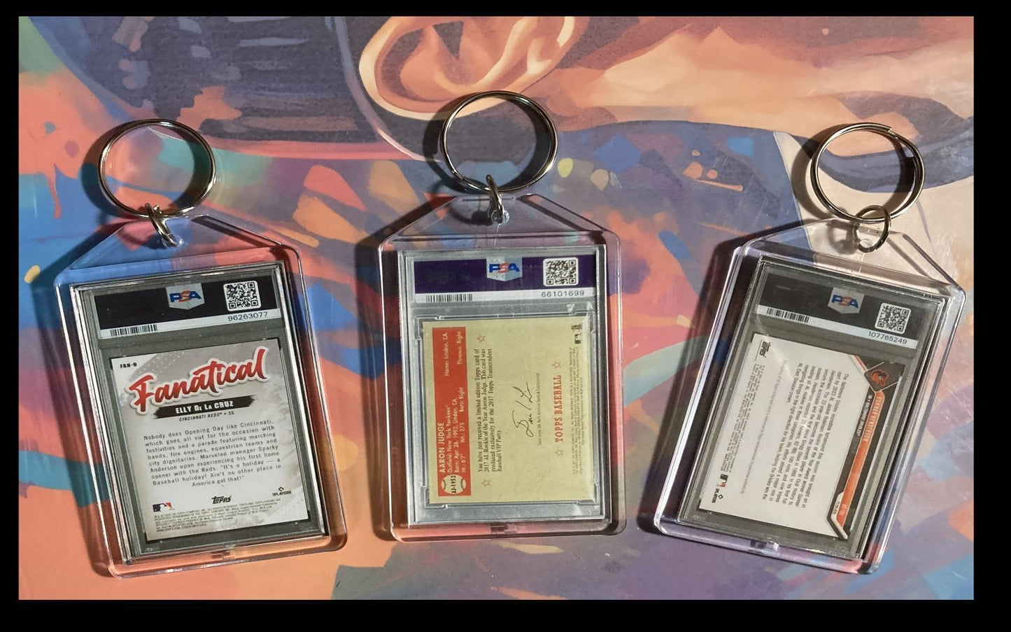 3222 Elly De La Cruz-Judge-Henderson 3 Pack Bundle  Keychains BBL KYC