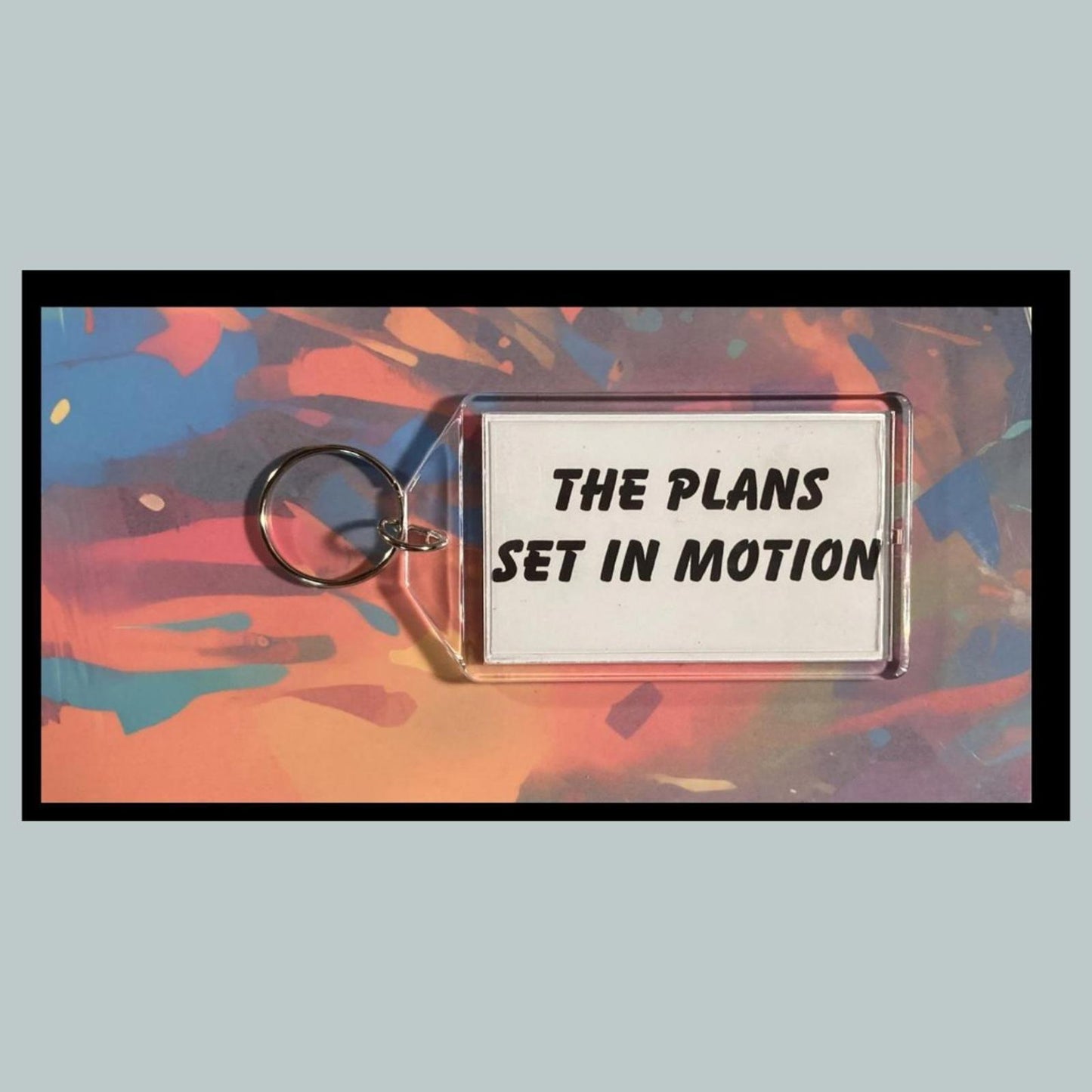 0391 Trump The Plans Set In Motion Custom Hand Made Keychain-Makes A Great Gift