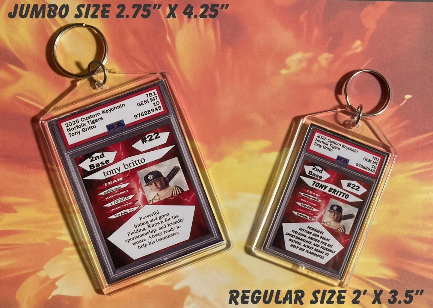 0708 Custom Made Novelty Photo Keychains Made to Order - Tell Me Who You Want
