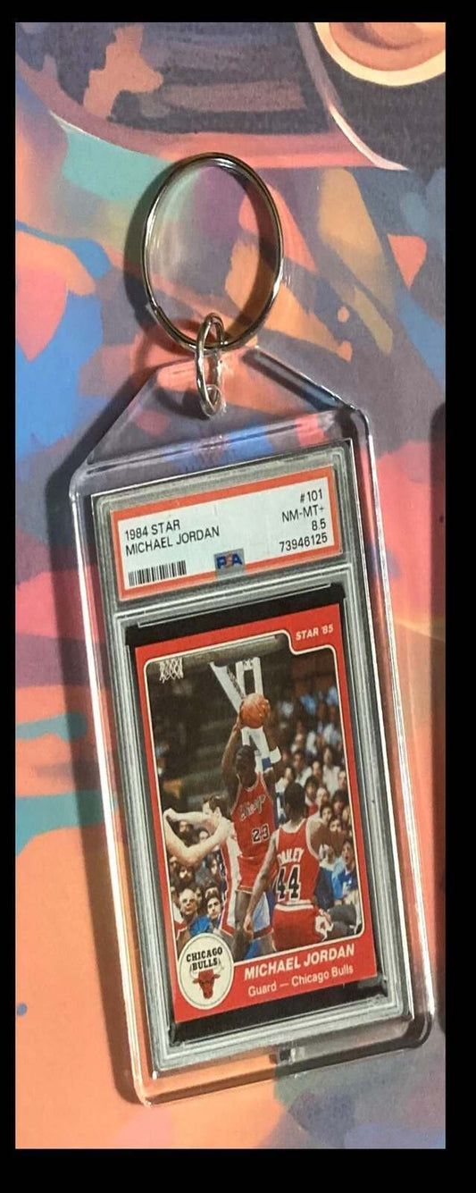 3234 Michael Jordan1984 Star Red Custom Hand Made Keychain-Great Gift BKL KYC