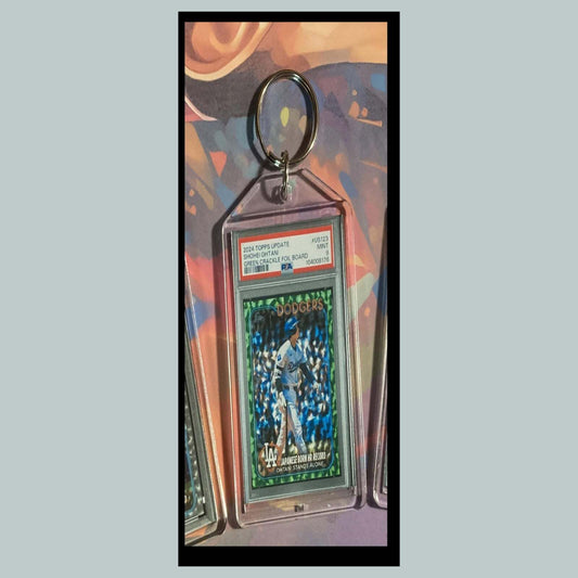 3458 Shohei Ohtani 2024 Update Japanese Born HR Record Green Crackle Keychain BBL KYC
