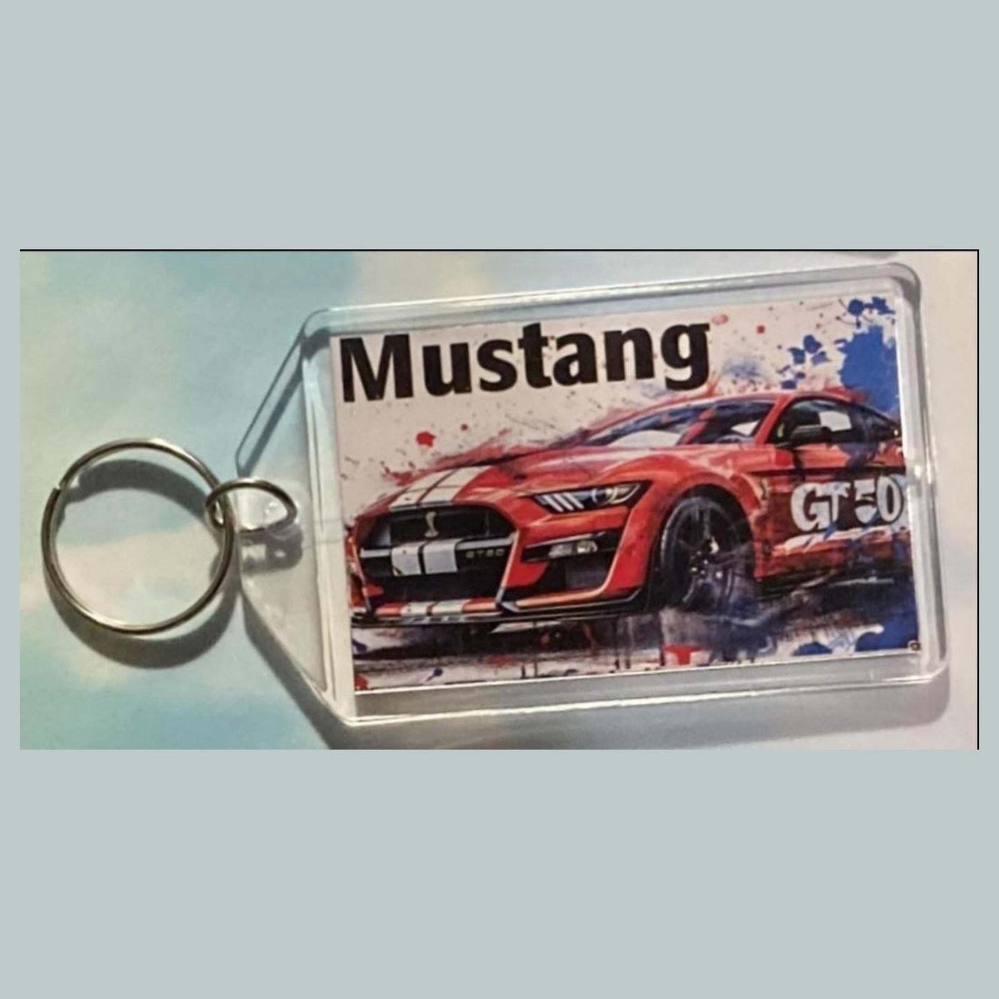 3556 2020 Ford Mustang Shelby GT500  Keychain |Vintage Automobile Photo Keychain MSC KYC