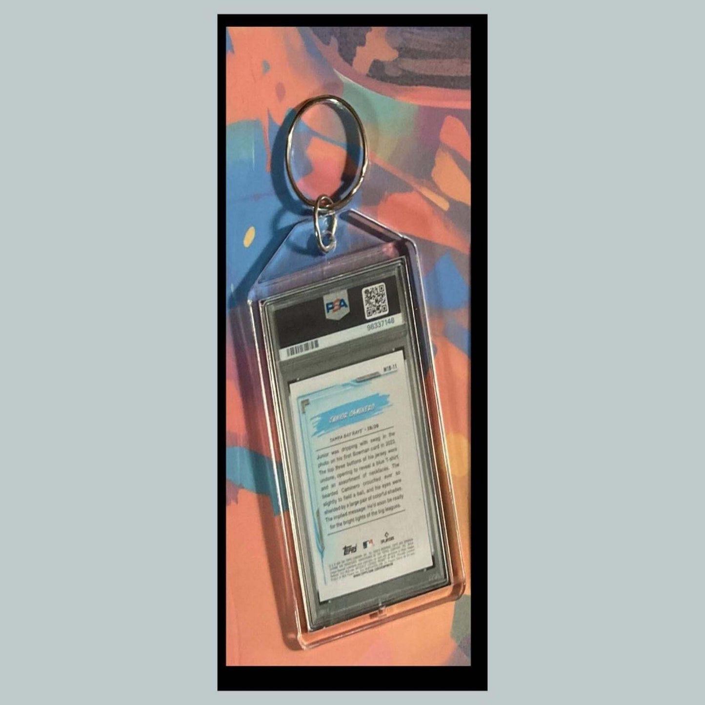 3432 Junior Caminero 2024 Bowman Chrome My 1st Bowman SuperFractor Keychain BBL KYC