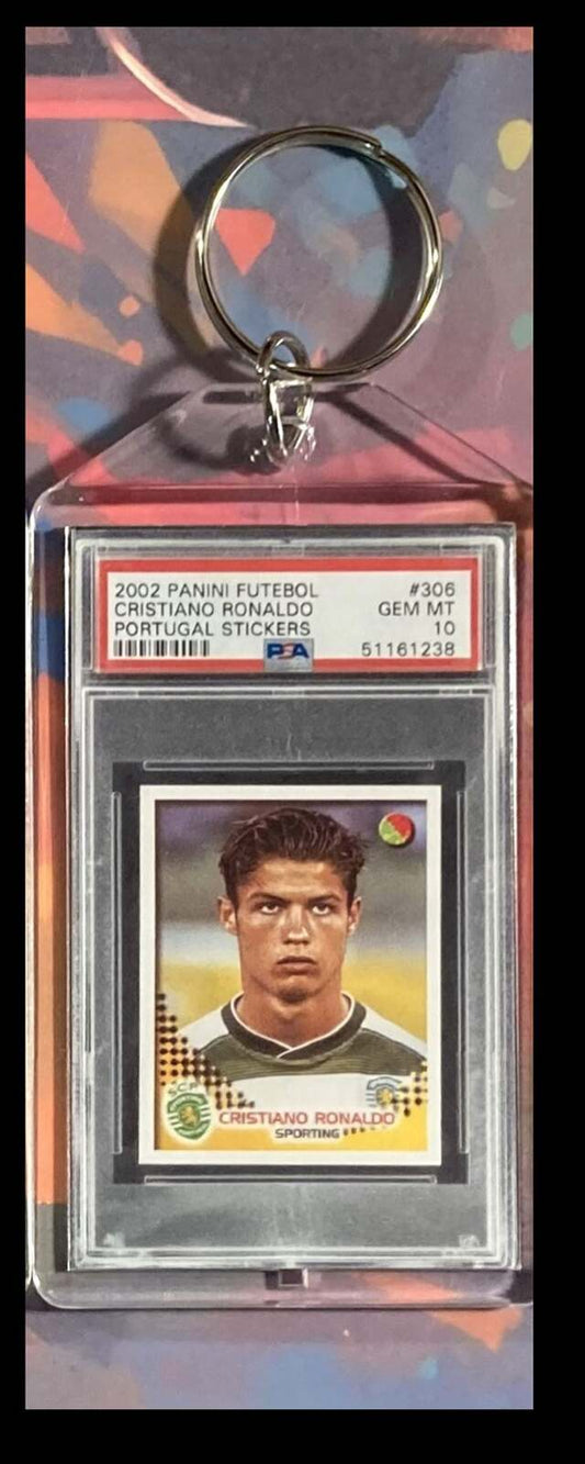 3092 Cristiano Ronaldo 2002 Panini Futebol Sticker Keychain-Gift KYC MSC