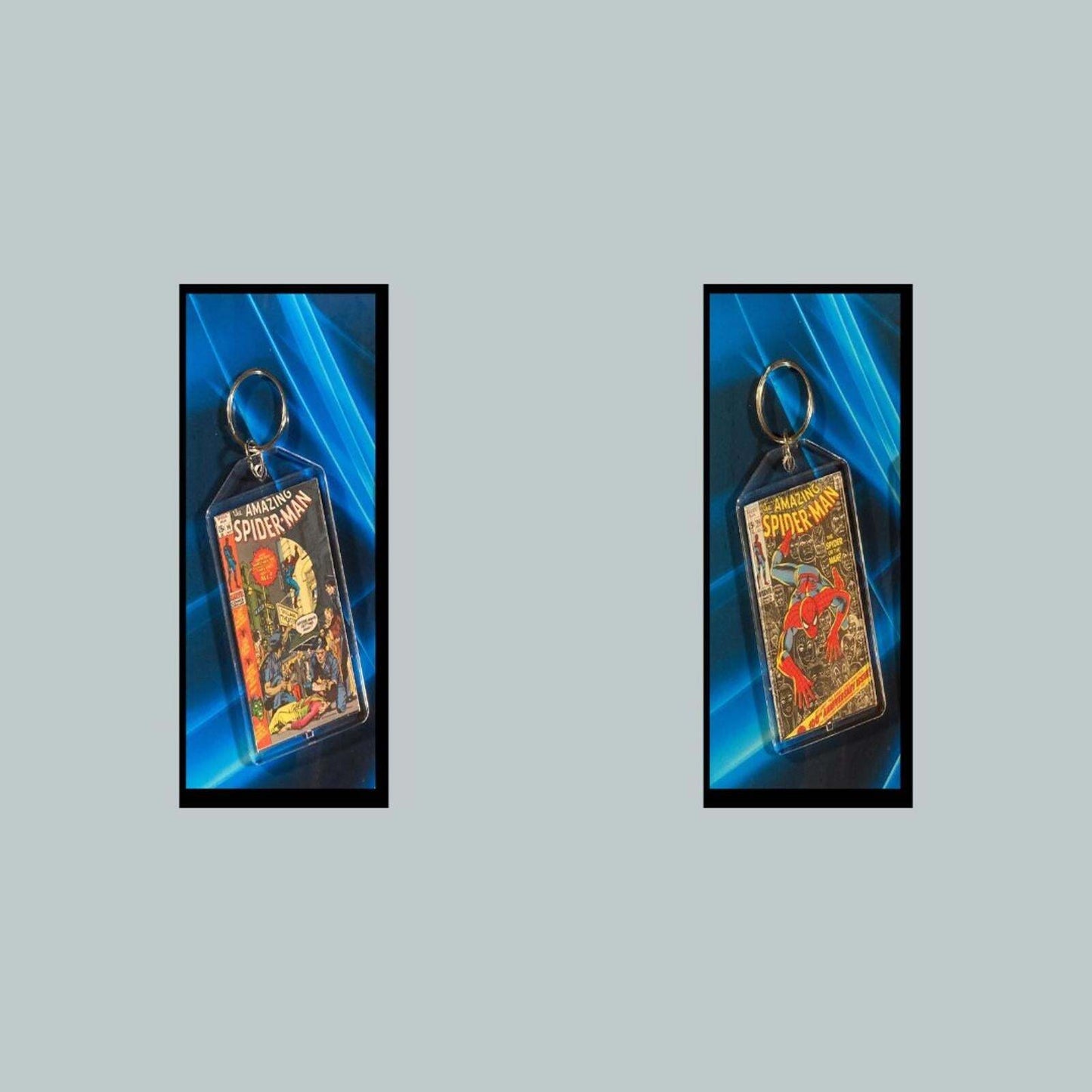 3399 Spider Man May 1971 Classic  Getting Away Custom Made Keychain CMC