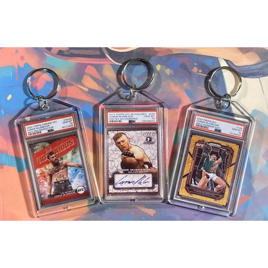 3159B Conor McGregor 3 Pack Bundle - 3 Different Custom Novelty Keychains -Gift KYC MSC