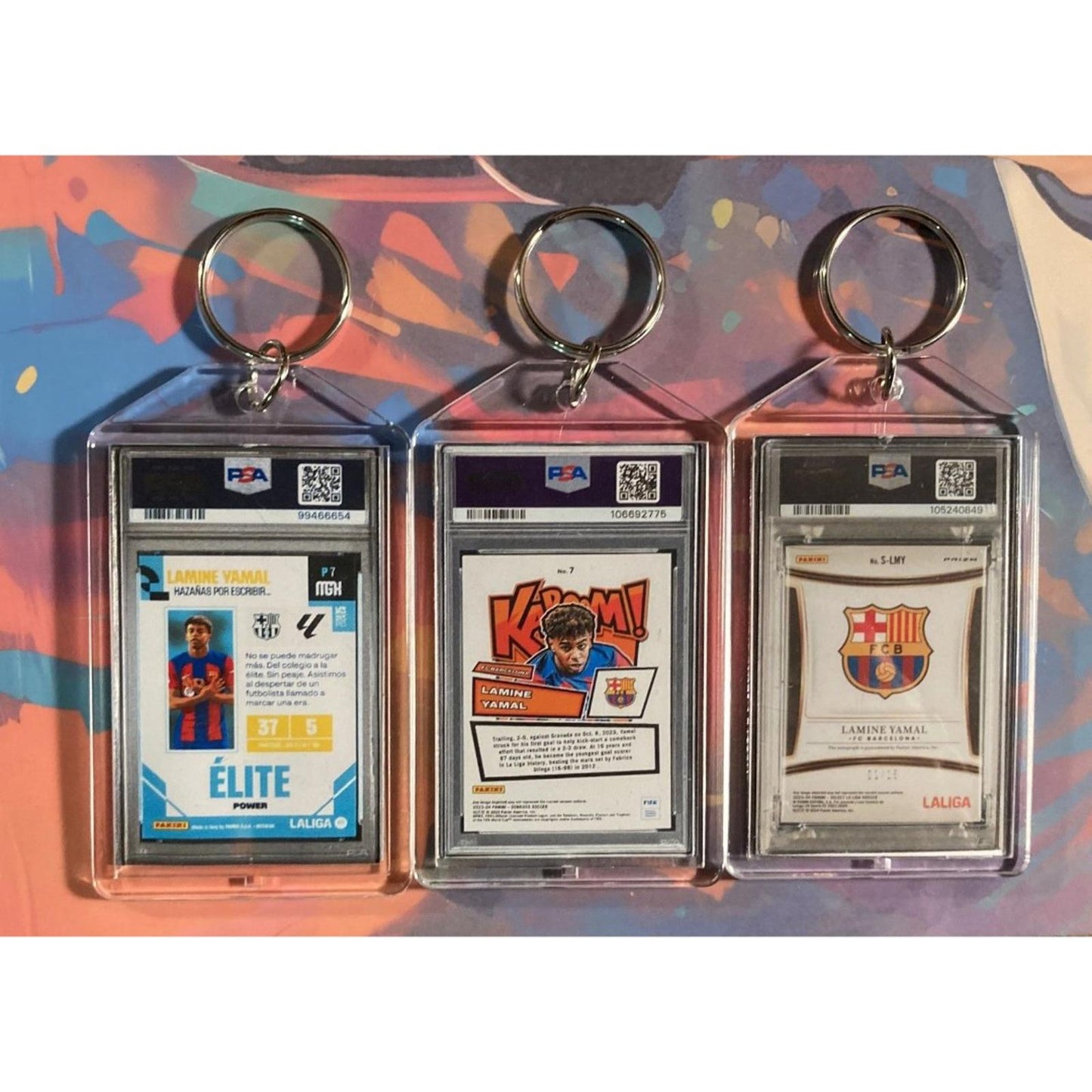 0199B Lamine Yamal 3 Pack Bundle - 3 Different Custom Novelty Keychains -Gift