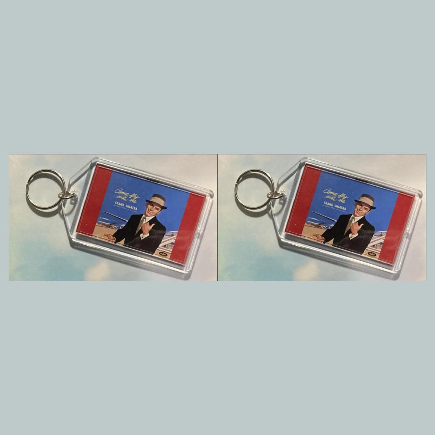 0601 Frank Sinatra 1958 Album Come Fly with Me Custom Keychain A Great Gift