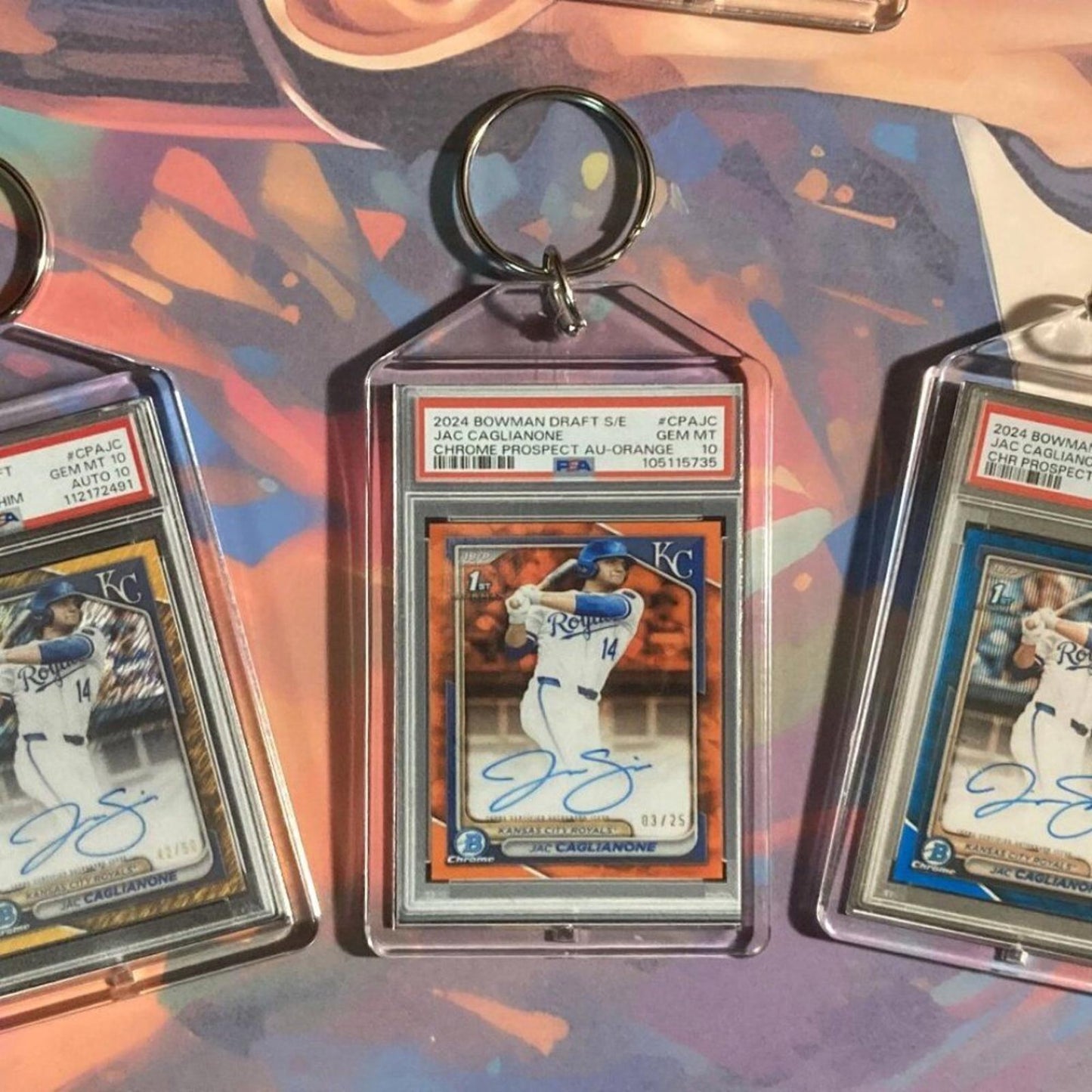 0260B Jac Caglianone 3 Pack Bundle 3 Different Custom Novelty Keychains - Gift