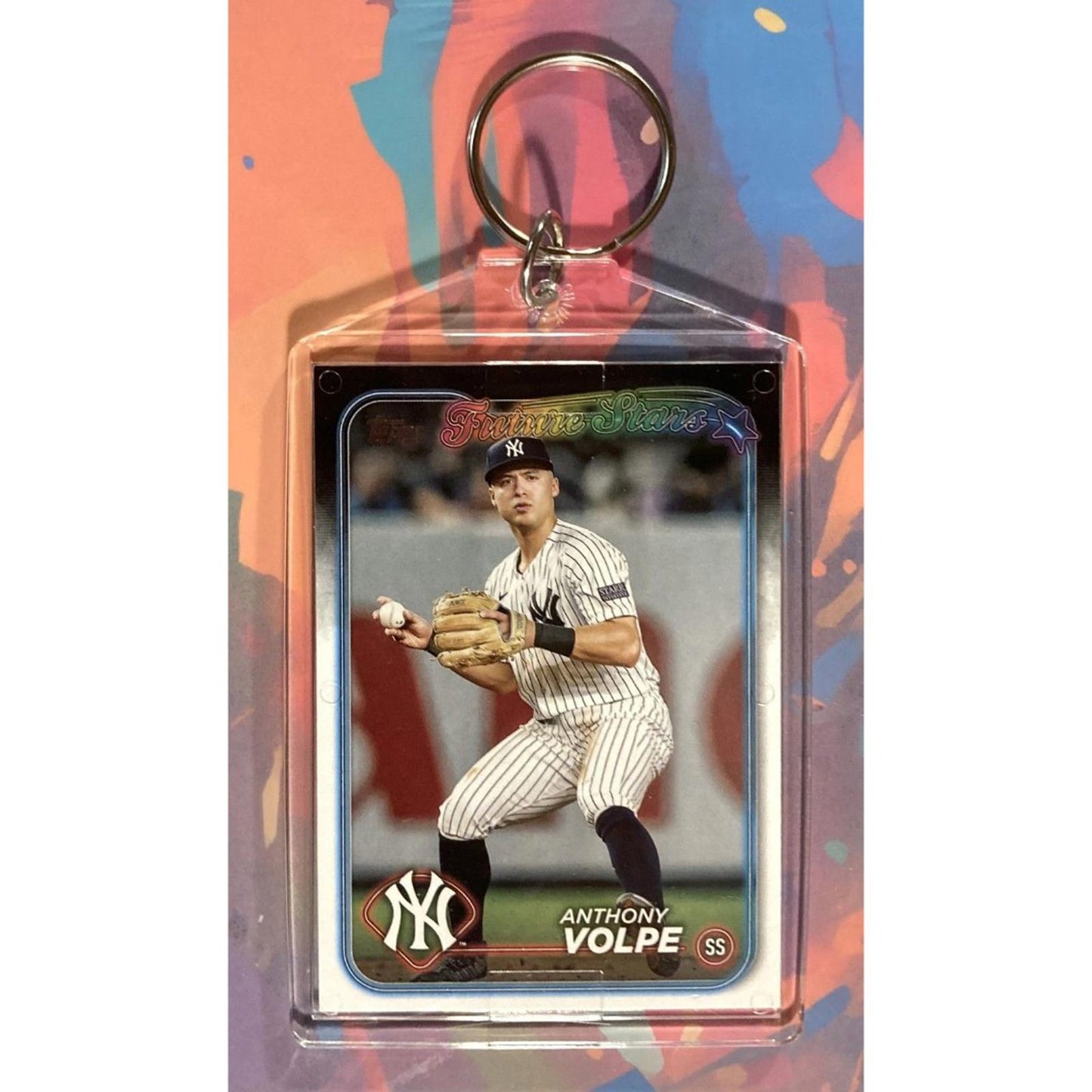 0217 Anthony Volpe Custom Made Keychain Made With A Real Card Makes A Great Gift
