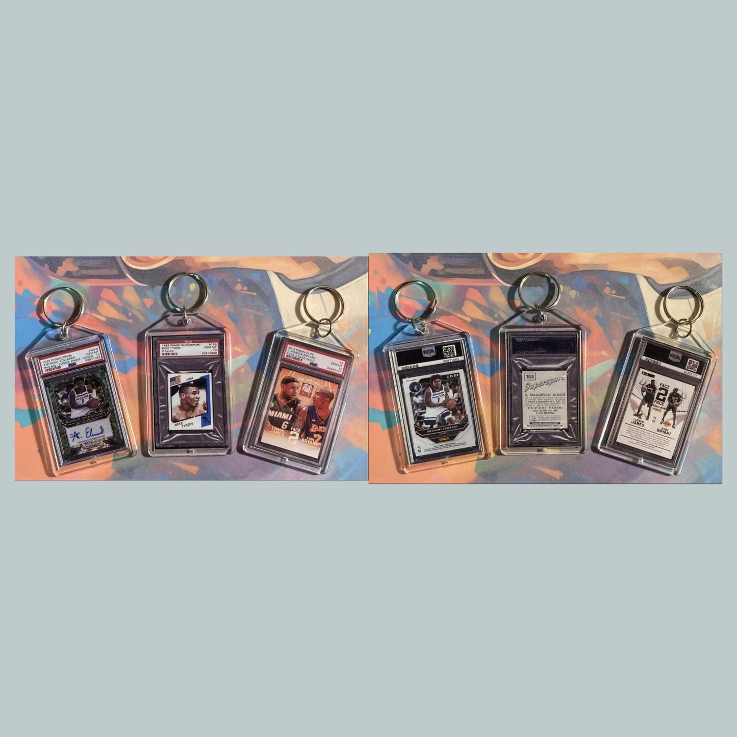 3547B Anthony Edwards-Tyson-James-Bryant 3 Pack Bundle - Custom Made Keychains BKL KYC