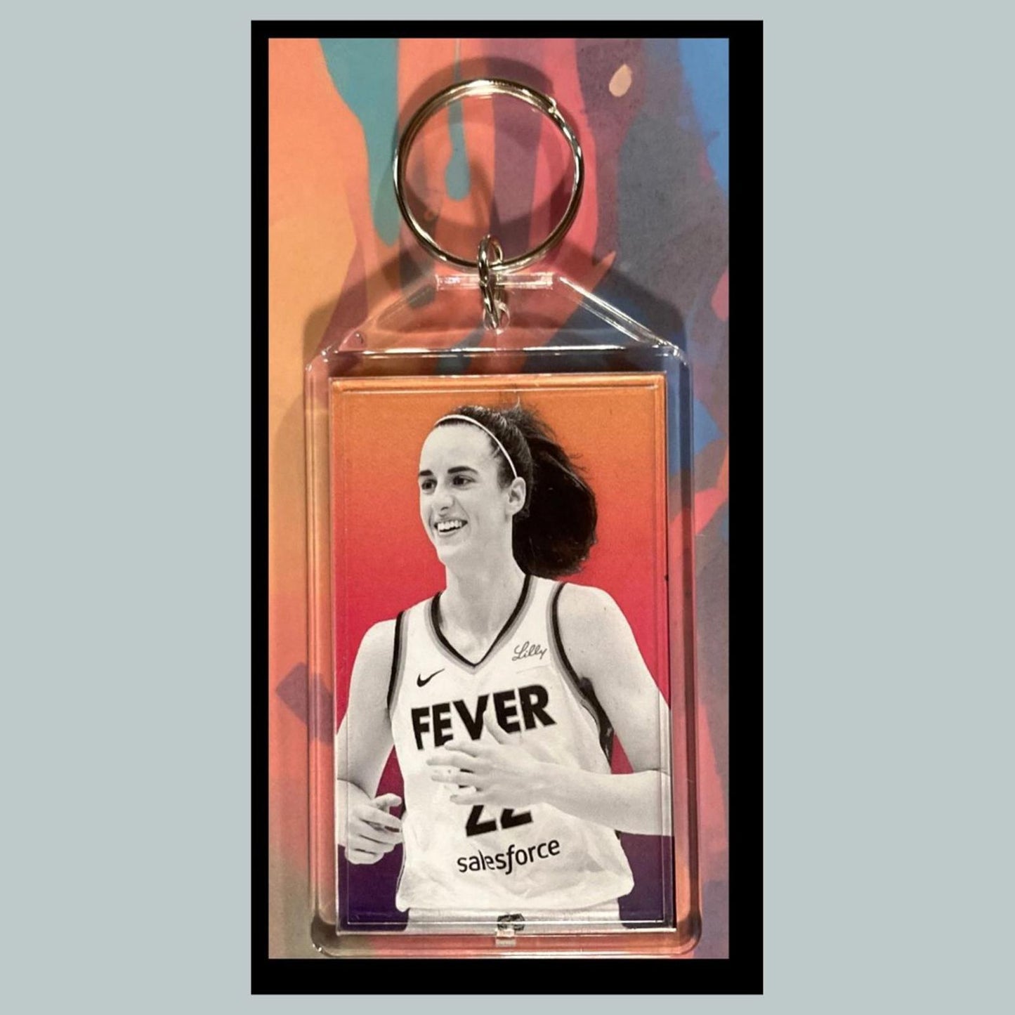 0357 Caitlin Clark Custom Hand Made Keychain - Makes A Great Gift
