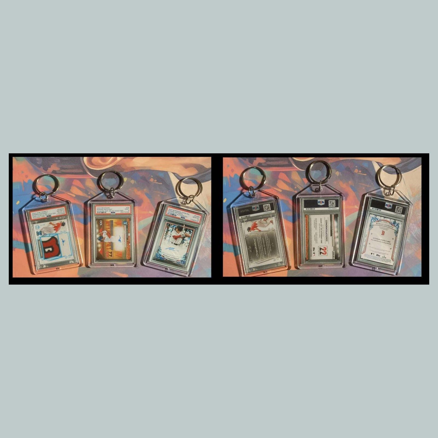 3473B Roman Anthony 3 Pack Bundle - 3 Different Custom Novelty Keychain - Gift BBL KYC