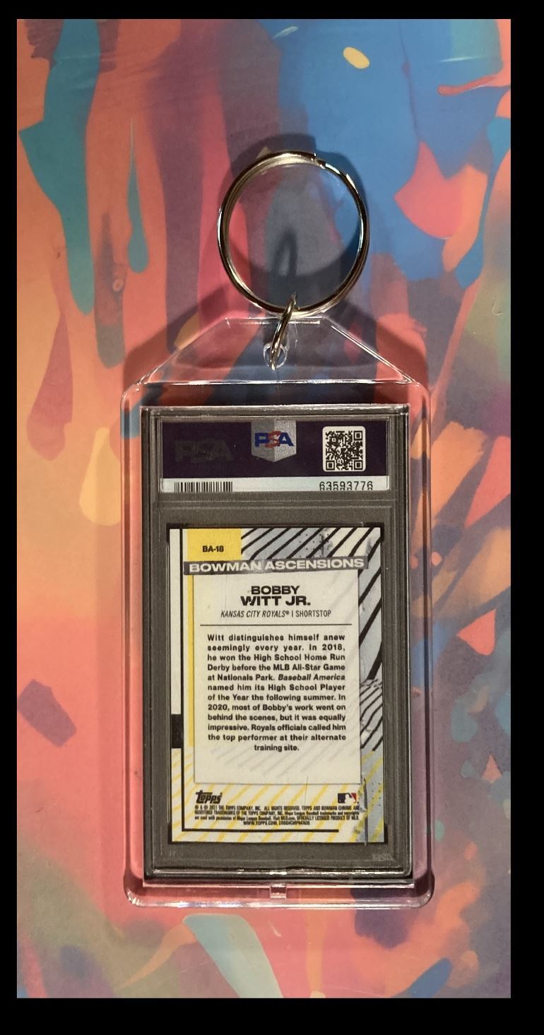 3035 Boy Witt Jr 2021 Bowman Chrome SuperFractor Keychain-Gift BBL KYC