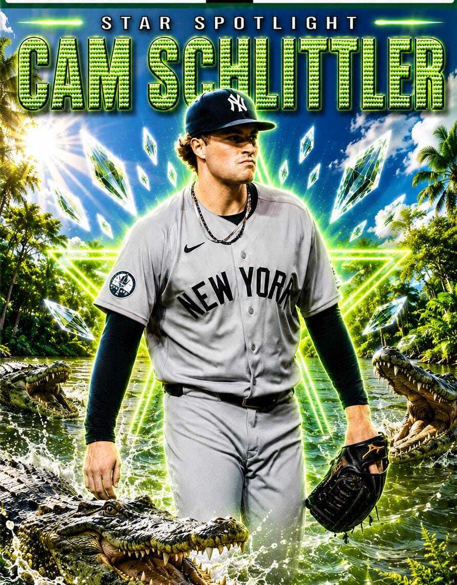 4619 Cam Schlittler Crocs Star Spotlight Series Limited Edition 8X10 Print /25