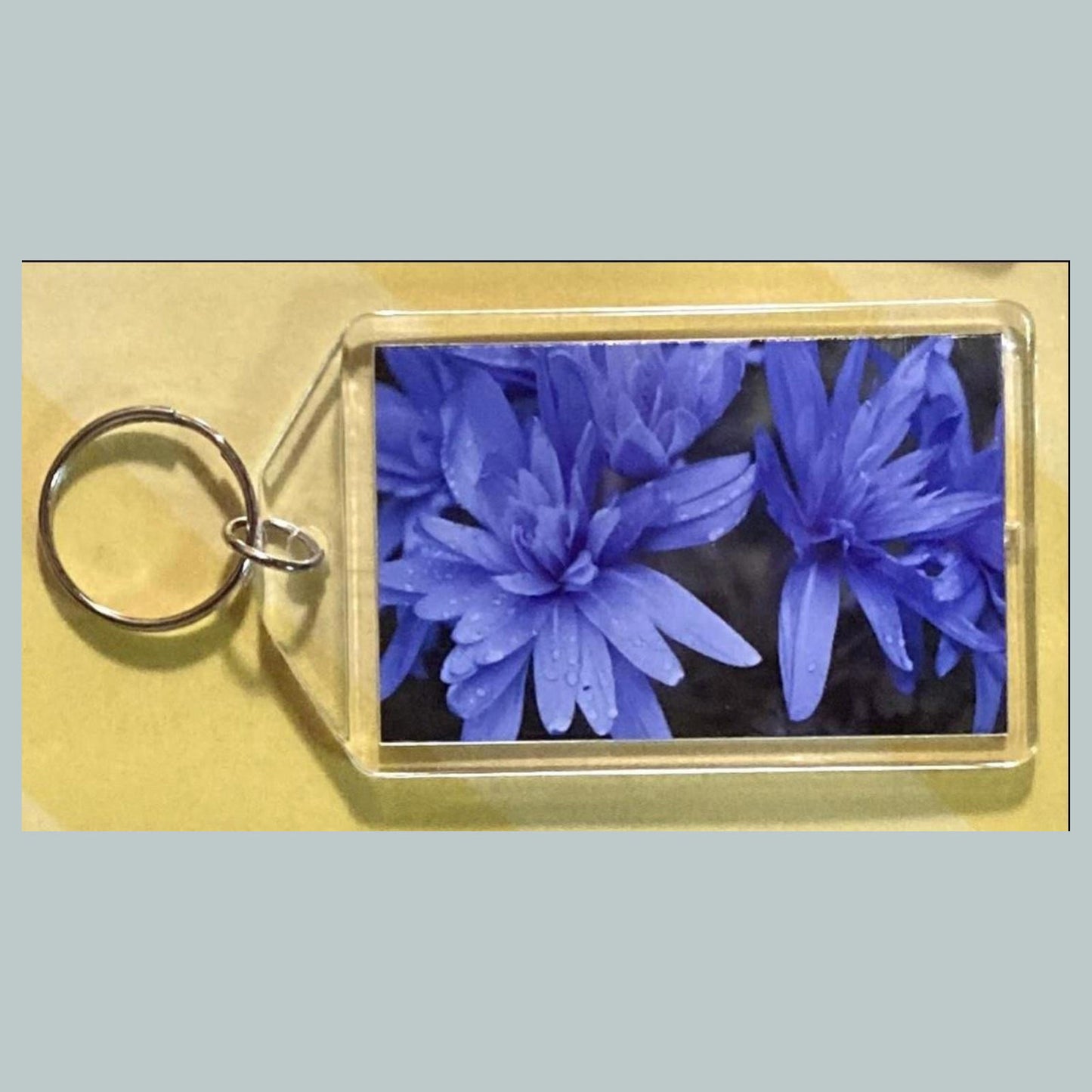 0740 Fall Crocus Acrylic Keychain | Floral Keychain | Flower Lover Gift | Botanical Purse Charm | Backpack Accessory
