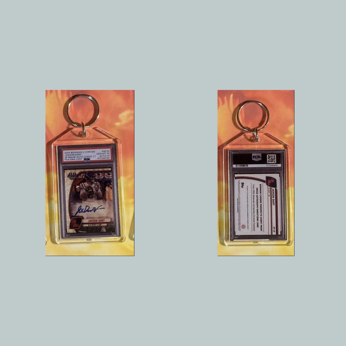 3534 Jaxson Dart 2024 U Chrome SP Auto Custom Keychain Great Gift FBL