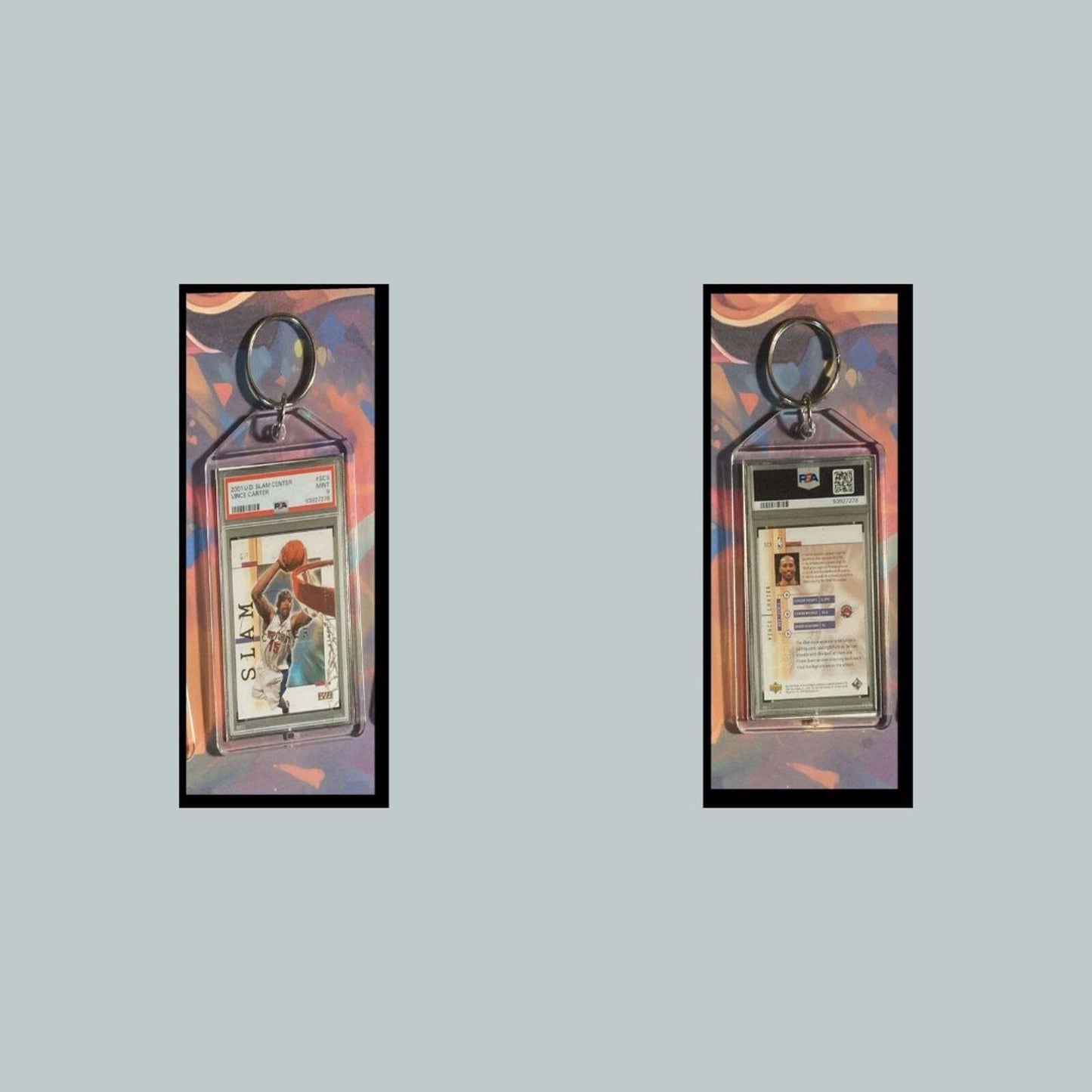 3412 Vince Carter 2001 Upper Deck SLAM Custom Keychain-Makes A Great Gift BKL KYC