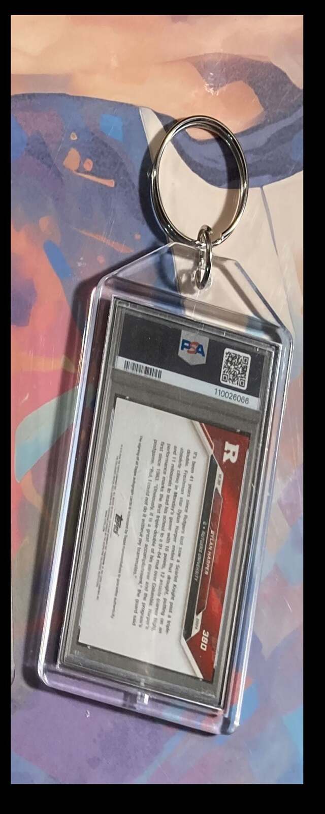 3112 Dylan Harper 2024 Bowman U Orange Auto Custom Keychain-A Great Gift BKL KYC