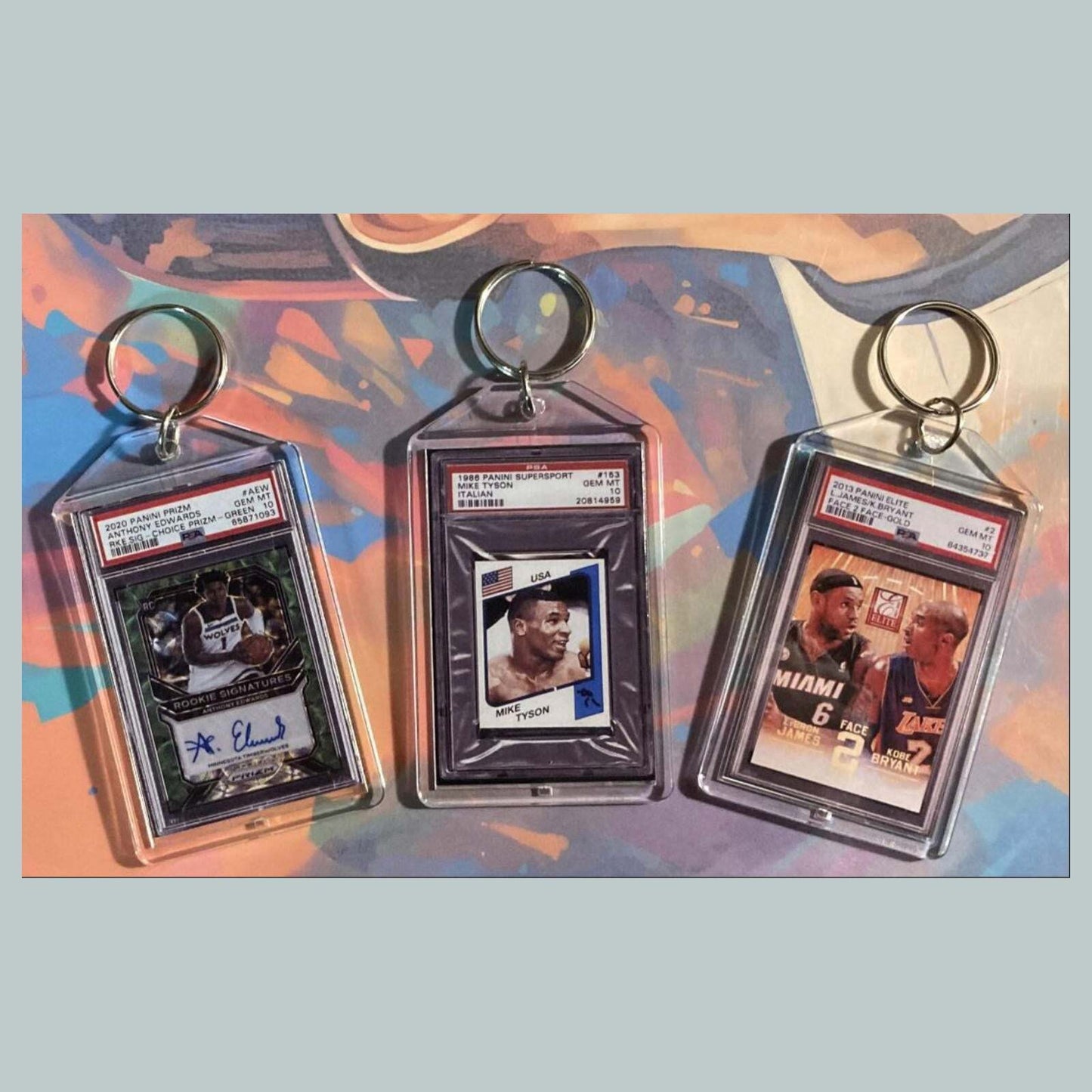3547B Anthony Edwards-Tyson-James-Bryant 3 Pack Bundle - Custom Made Keychains BKL KYC