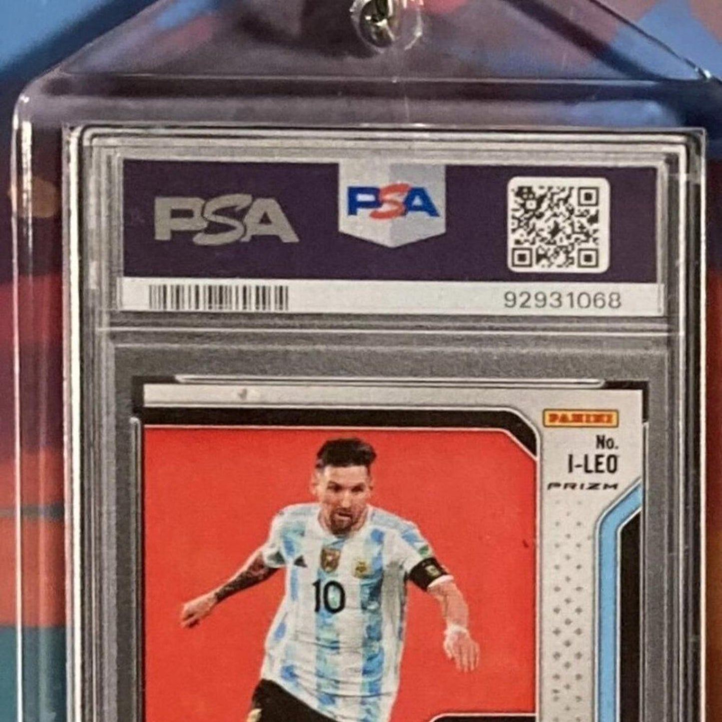 0211 Lionel Messi 2022 W/C Qatar Black Prizm Auto Custom Novelty Keychain