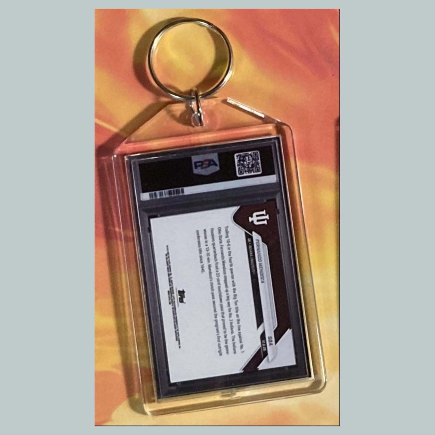 3733 Fernando Mendoza 2025 Bowman U Custom Hand Made Keychain FBL