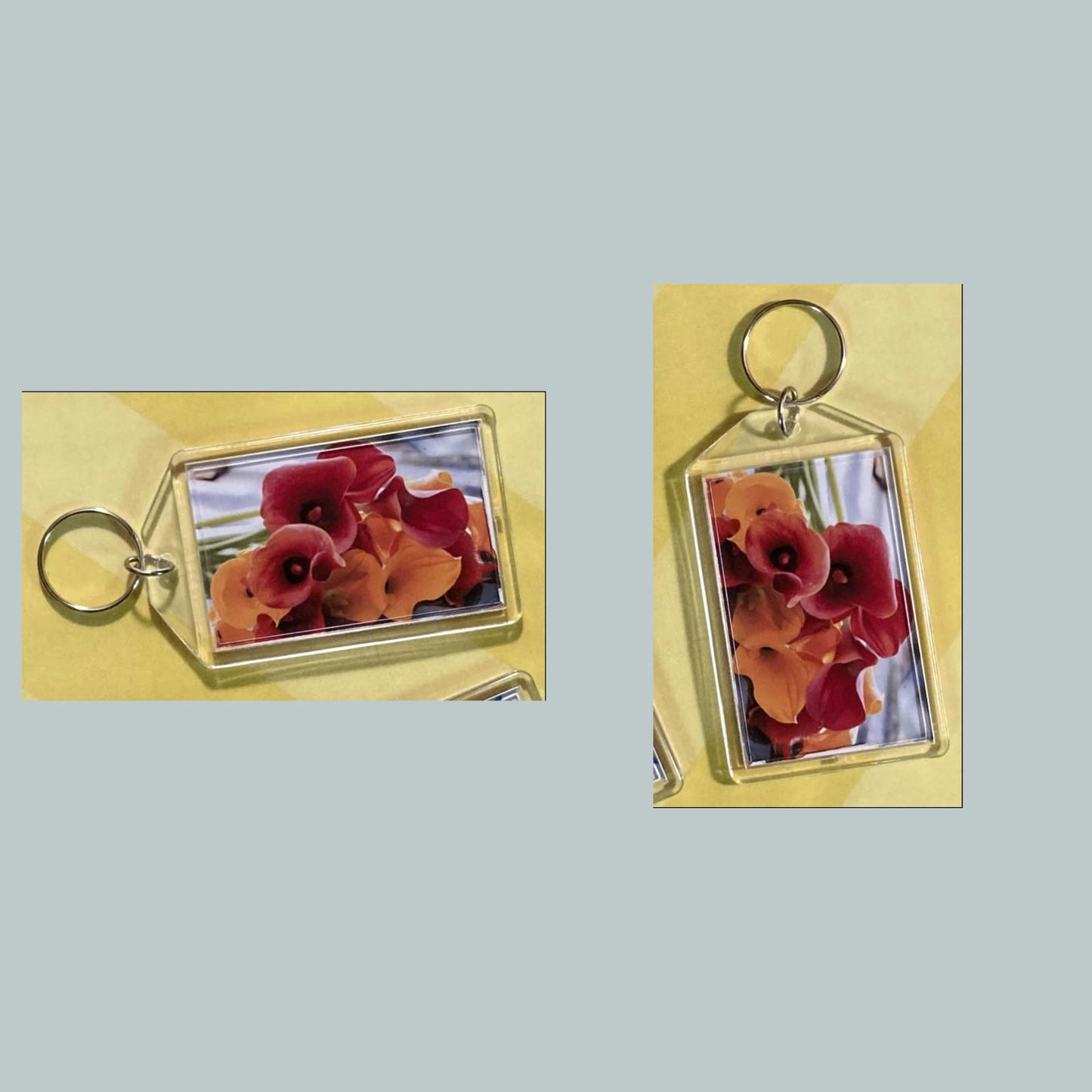 0725 Calla Lily Acrylic Keychain | Floral Keychain | Flower Lover Gift | Botanical Purse Charm | Backpack Accessory