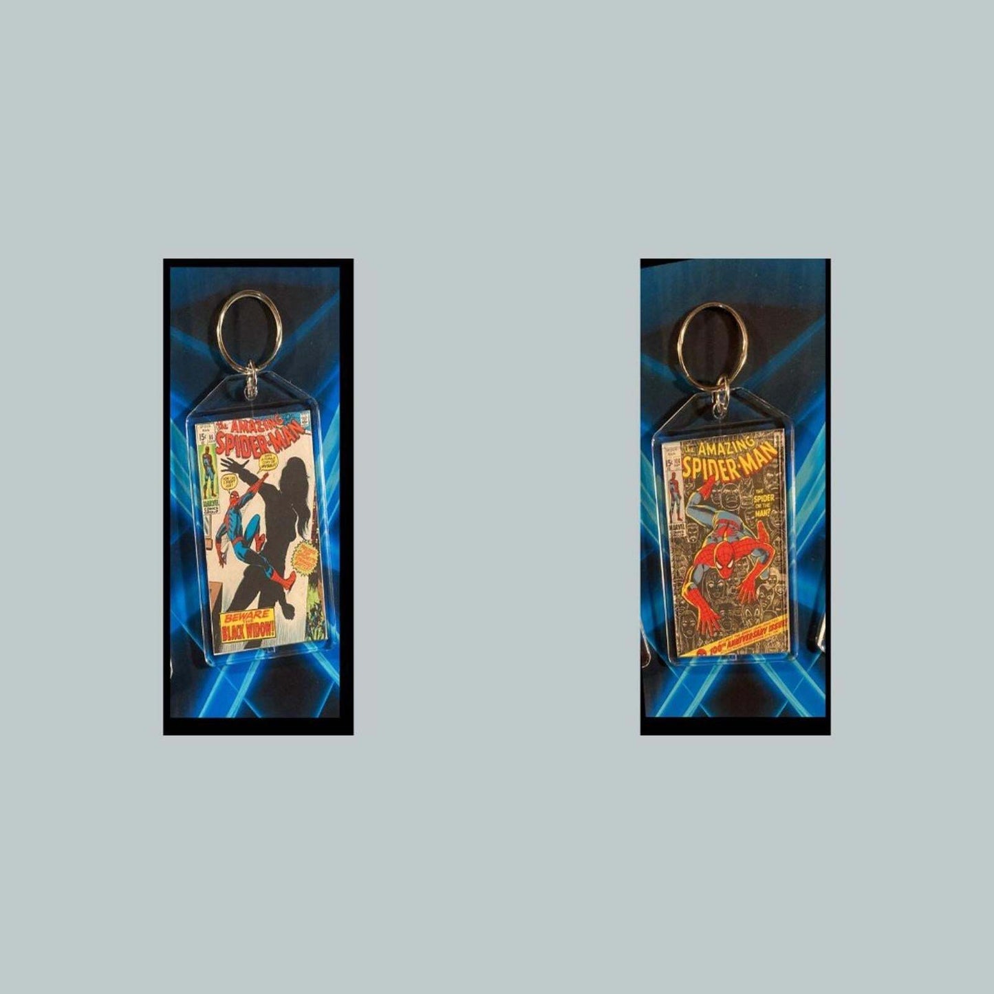 3400 Spider Man July 1970 Classic  Black Widow Custom Novelty Keychain CMC