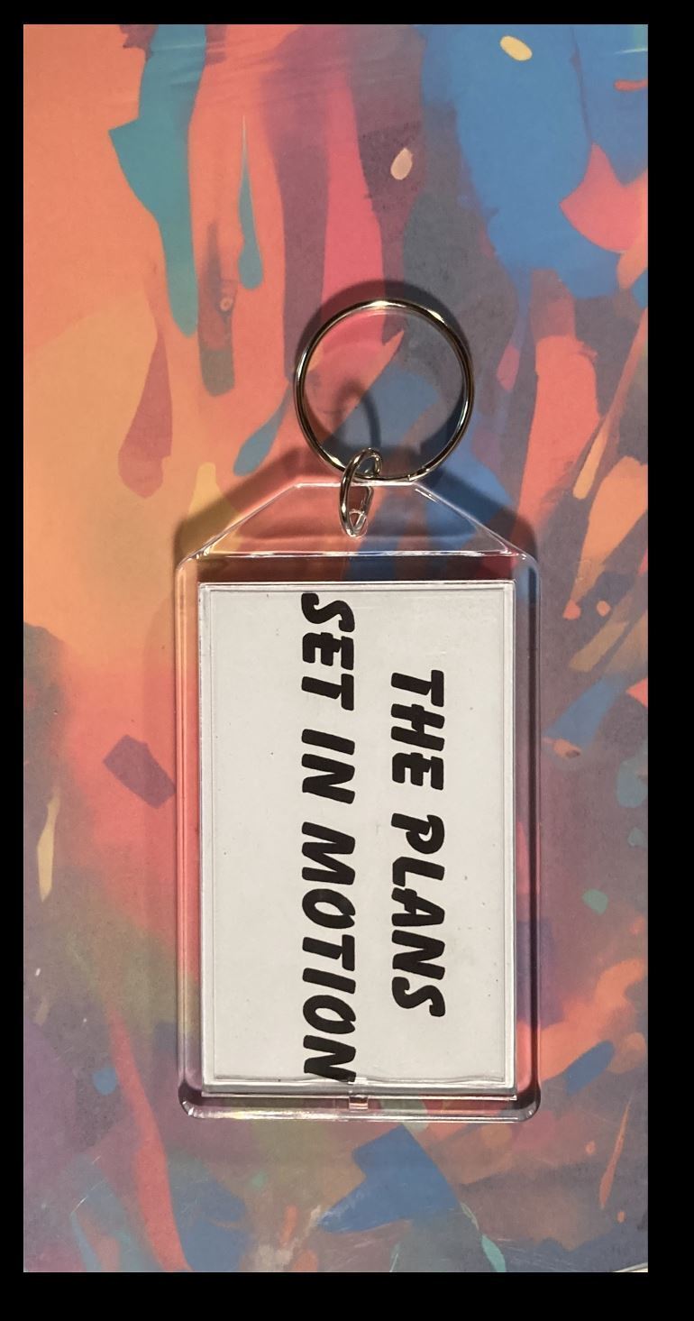 3348 Trump The Plans Set In Motion Custom Hand Made Keychain-Makes A Great Gift KYC MSC