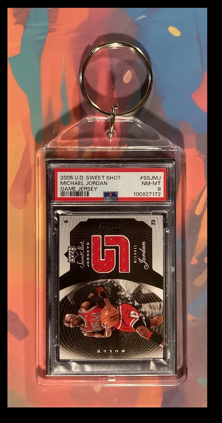 2998 Michael Jordan 2005 Upper Deck Sweet Shot Jersey Keychain BKL KYC