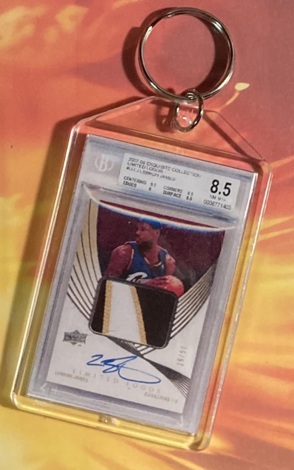 3655 Lebron James 2007 Exquisite Collection Auto Custom Hand Made Keychain BKL KYC