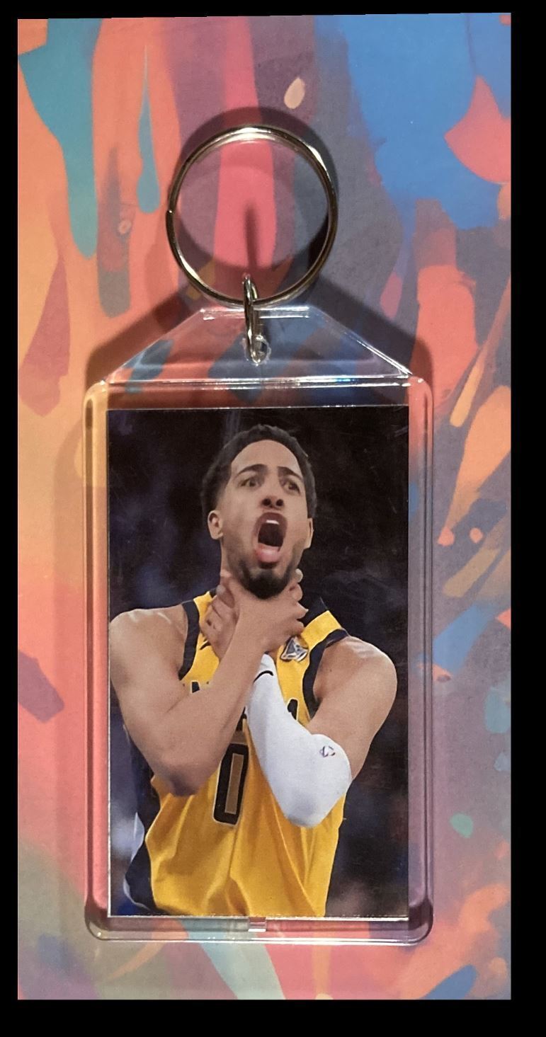3356 Choke Tyrese Haliburton Custom Hand Made Keychain - Makes A Great Gift BKL KYC