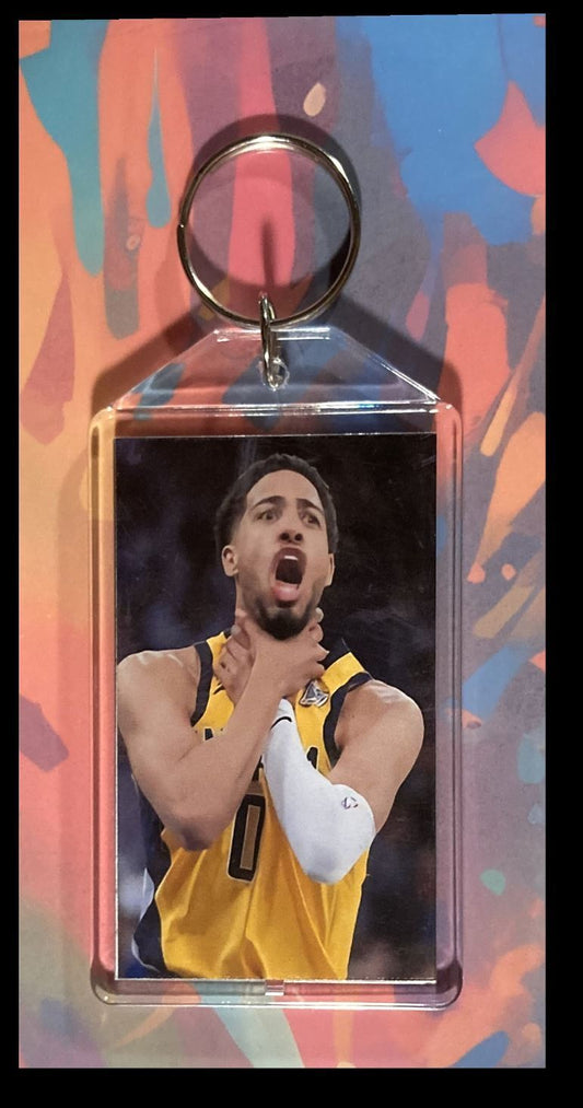 3356 Choke Tyrese Haliburton Custom Hand Made Keychain - Makes A Great Gift BKL KYC