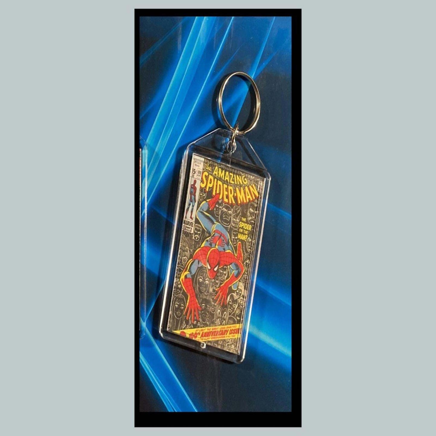 3398 Spider Man July 1973 Classic  Goblins Last Stand Custom Keychain CMC