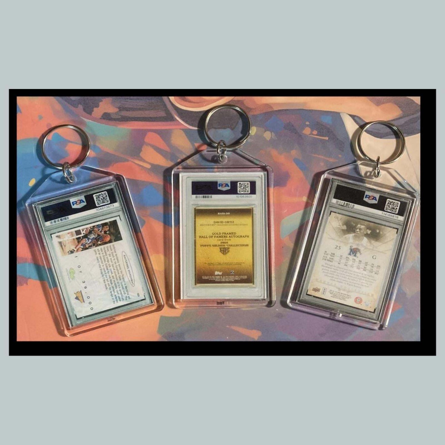 3419 Penny Hardaway/David Ortiz 3 Pack Bundle - 3 Diff Custom Novelty Keychains BKL KYC